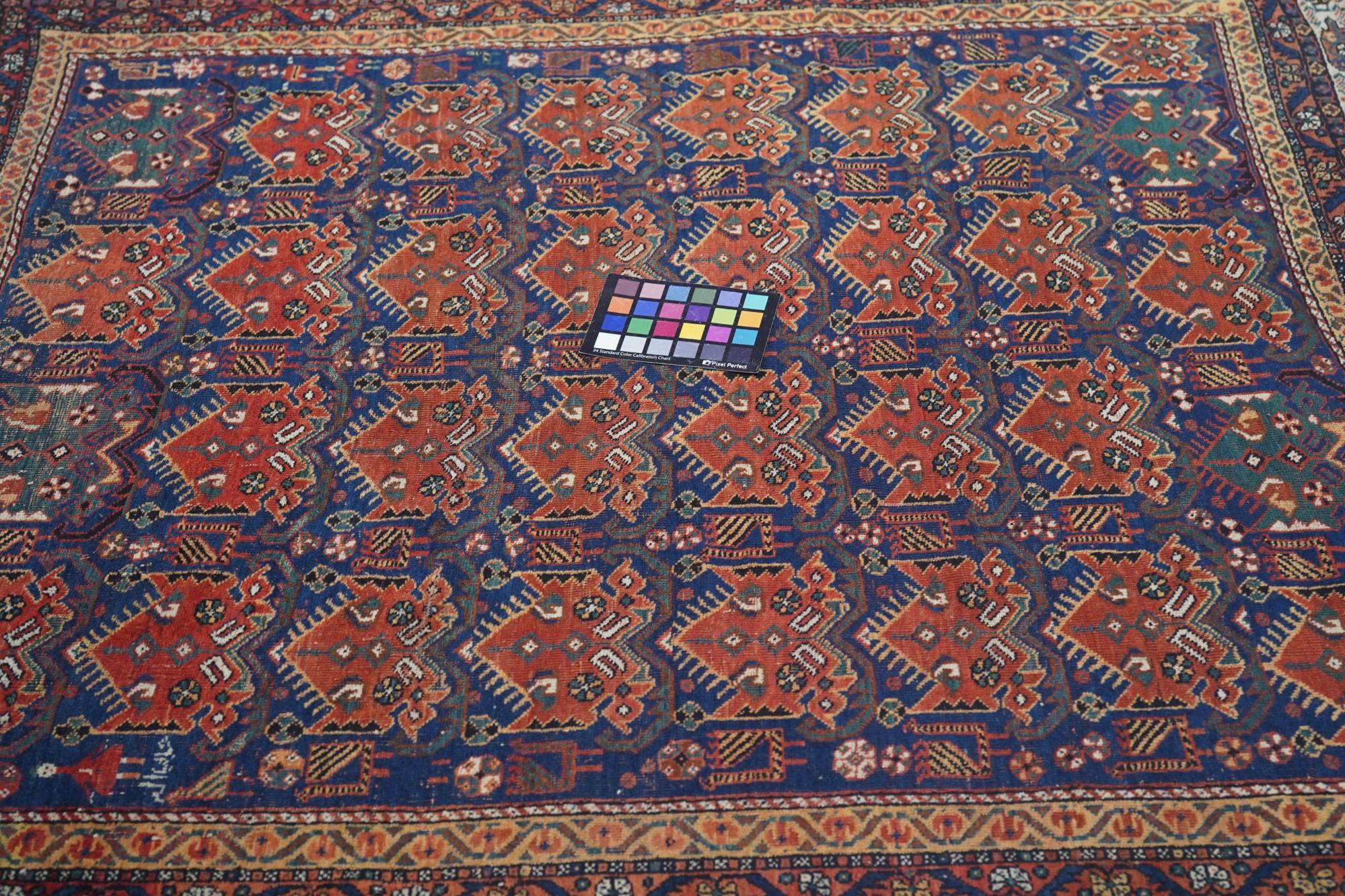 Antique Afshar Rug In Excellent Condition For Sale In New York, NY