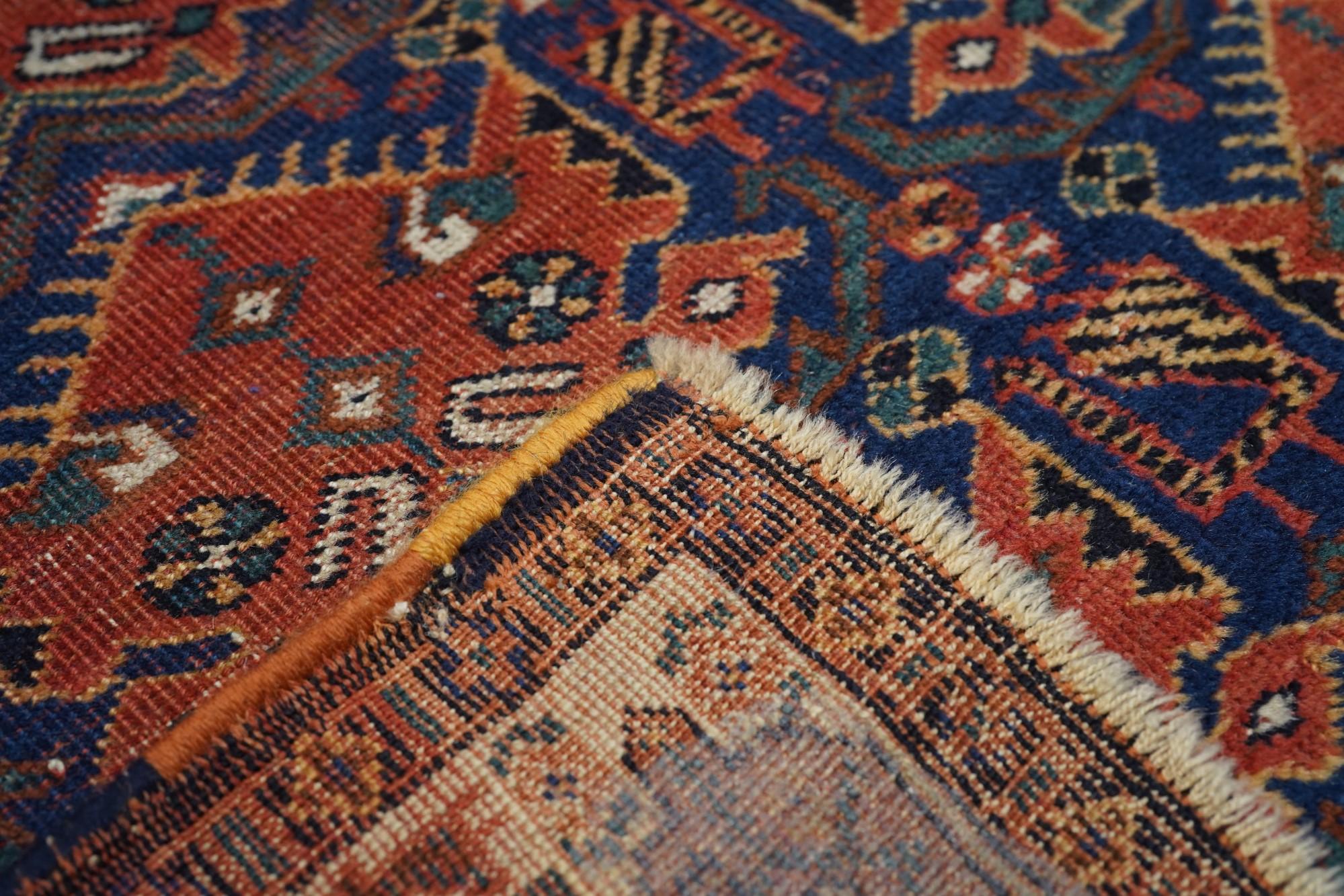 Early 20th Century Antique Afshar Rug For Sale