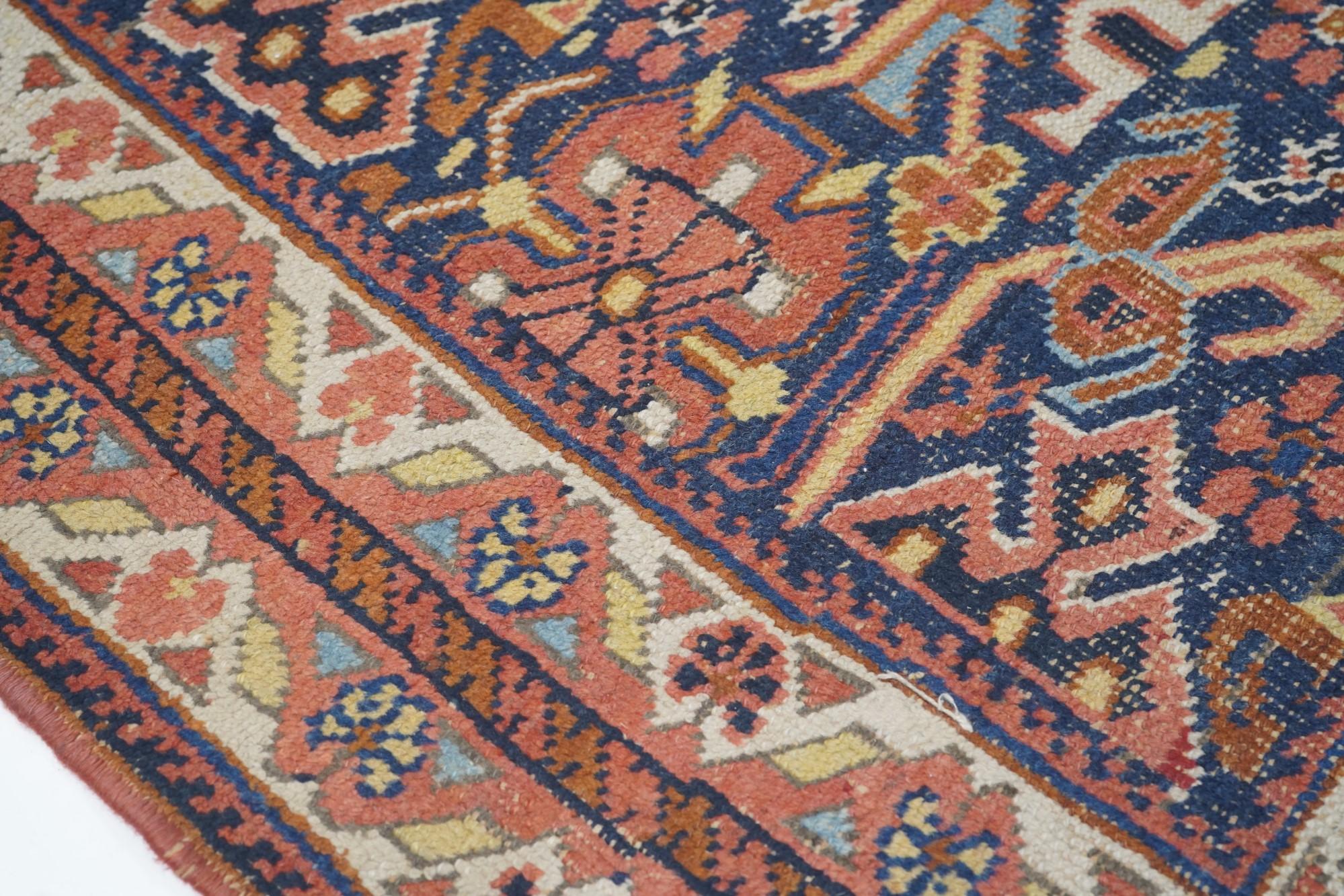 Antique Afshar Rug 4'2'' x 5'9'' In Excellent Condition For Sale In New York, NY