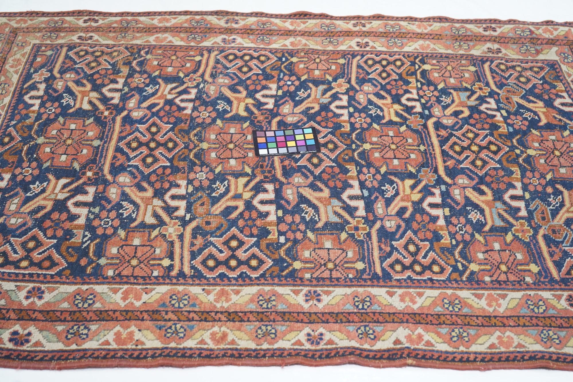 Antique Afshar Rug 4'2'' x 5'9'' For Sale 2