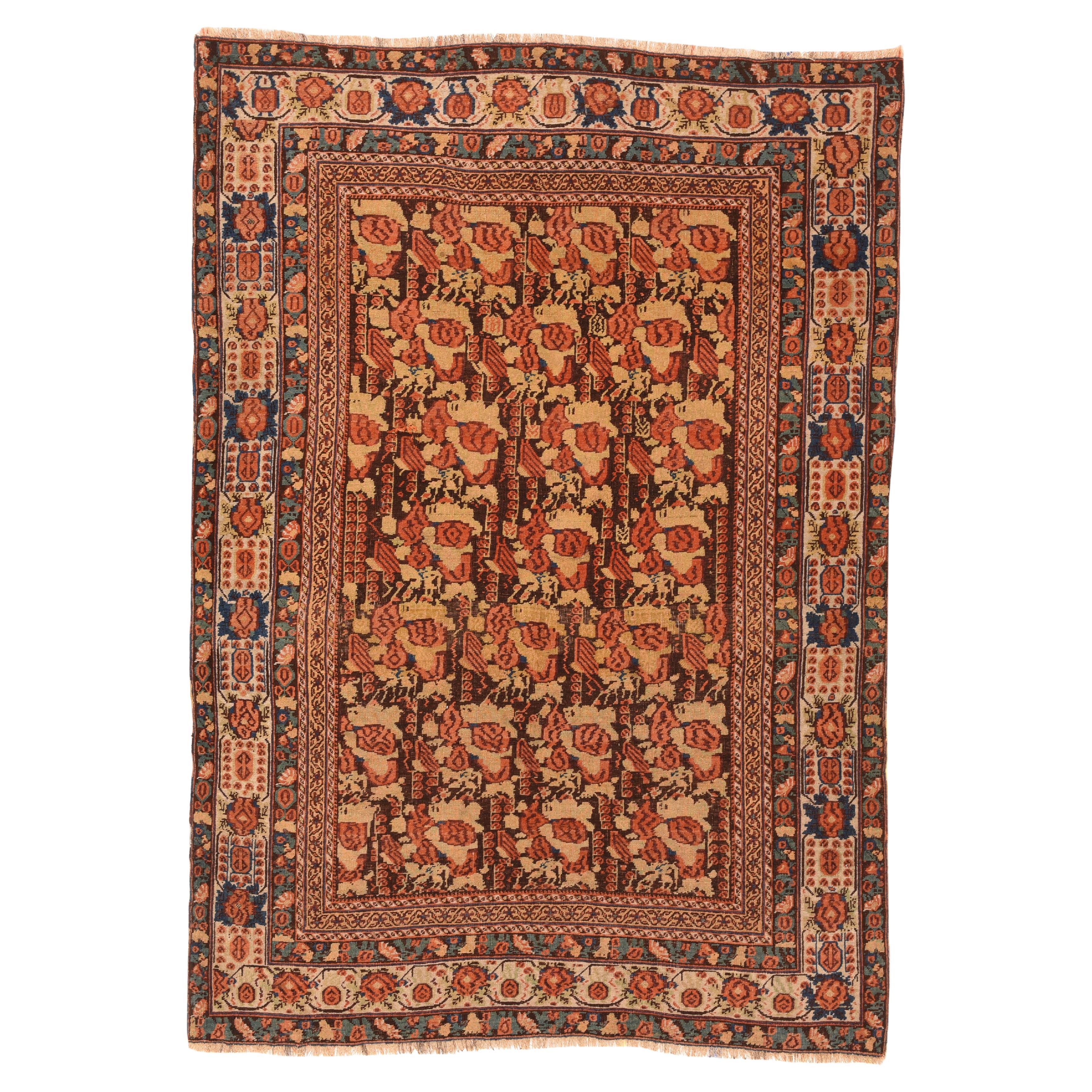 Antique Afshar Rug 4'4'' x 6'6''