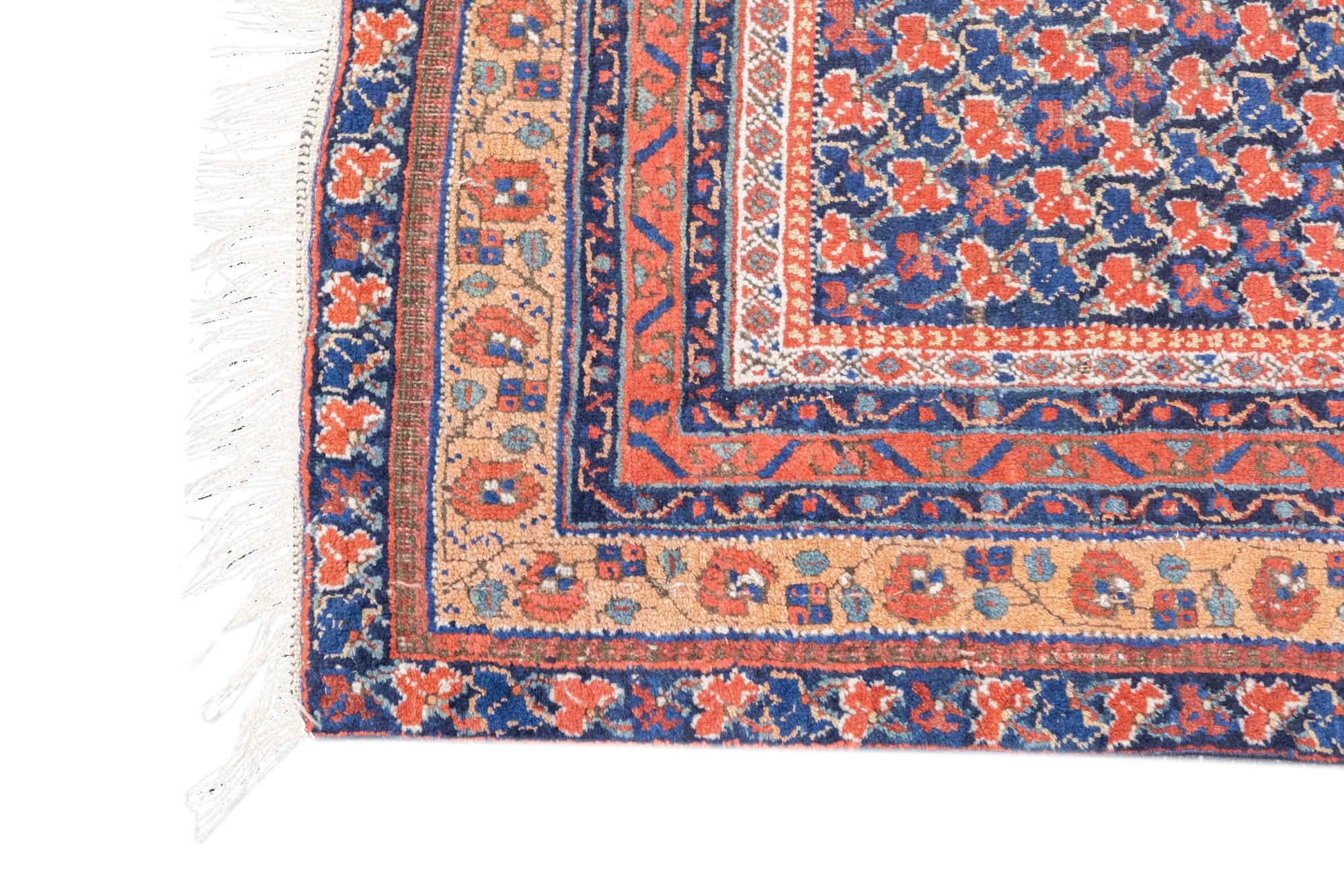 Hand-Knotted Antique Afshar Rug 4'7'' x 6'9'' For Sale
