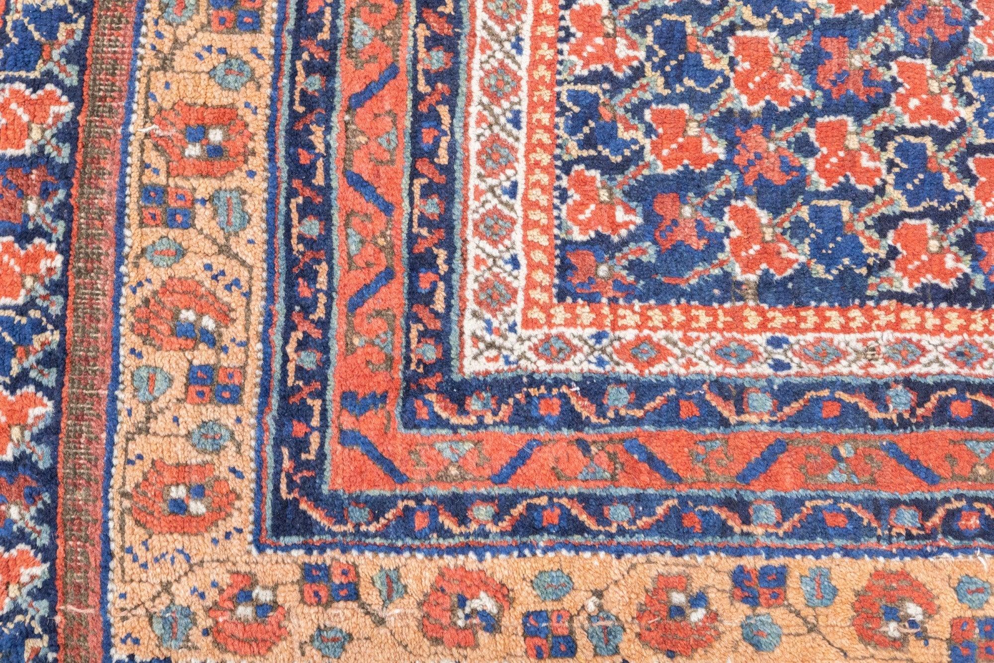 Wool Antique Afshar Rug 4'7'' x 6'9'' For Sale