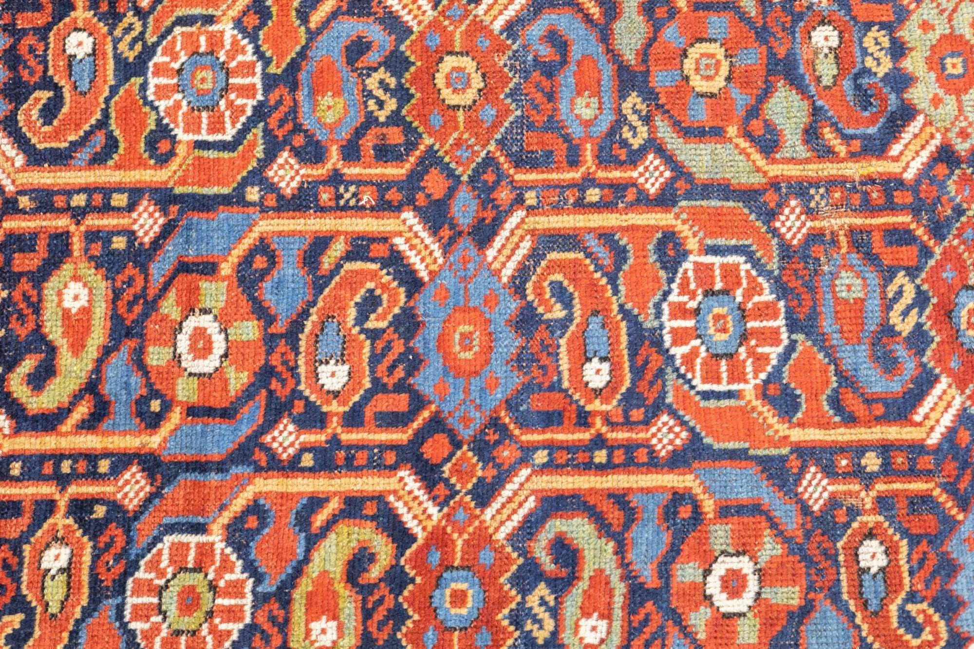 Antiker Afshar-Teppich 5'0