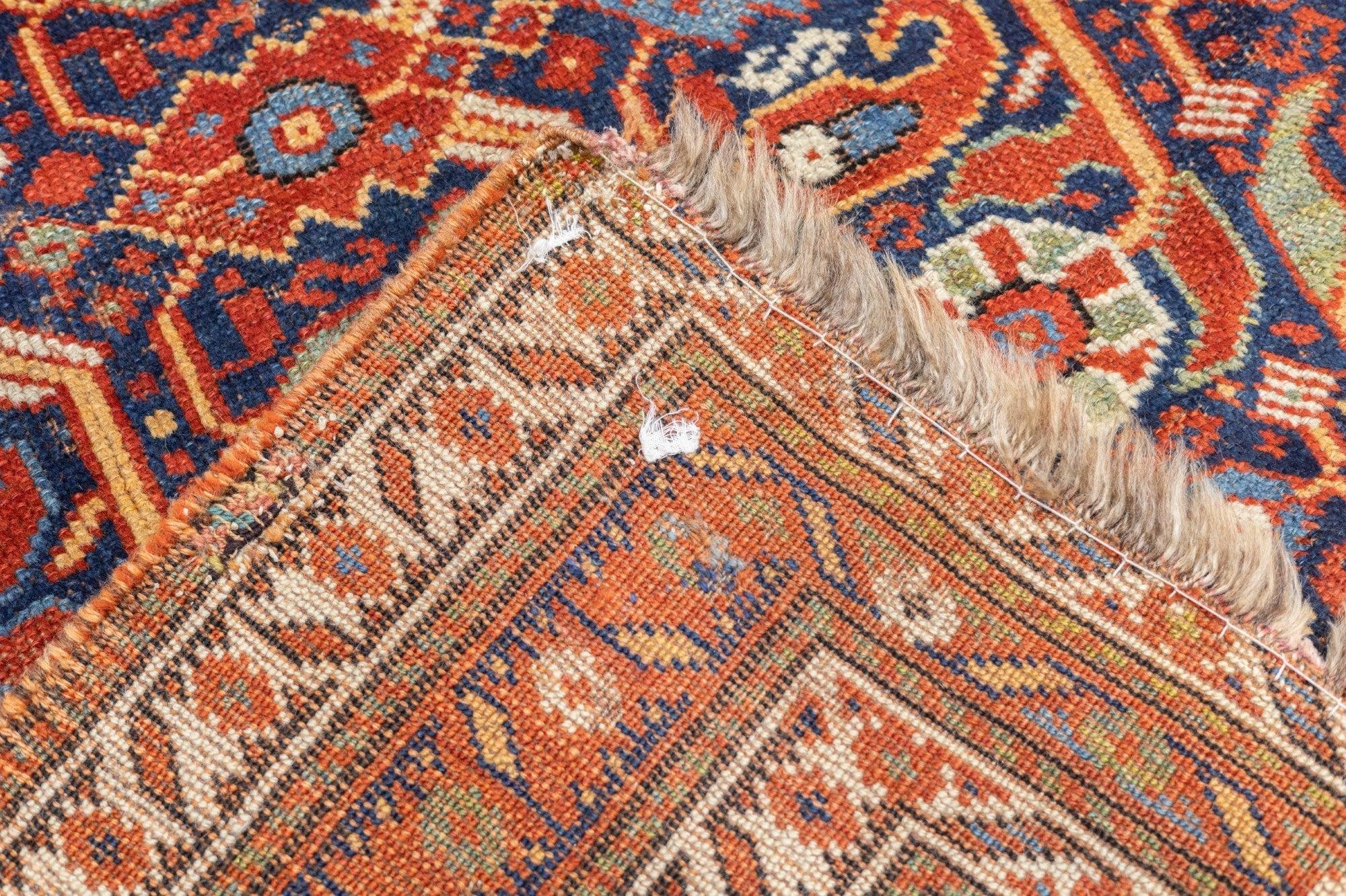 Antiker Afshar-Teppich 5'0