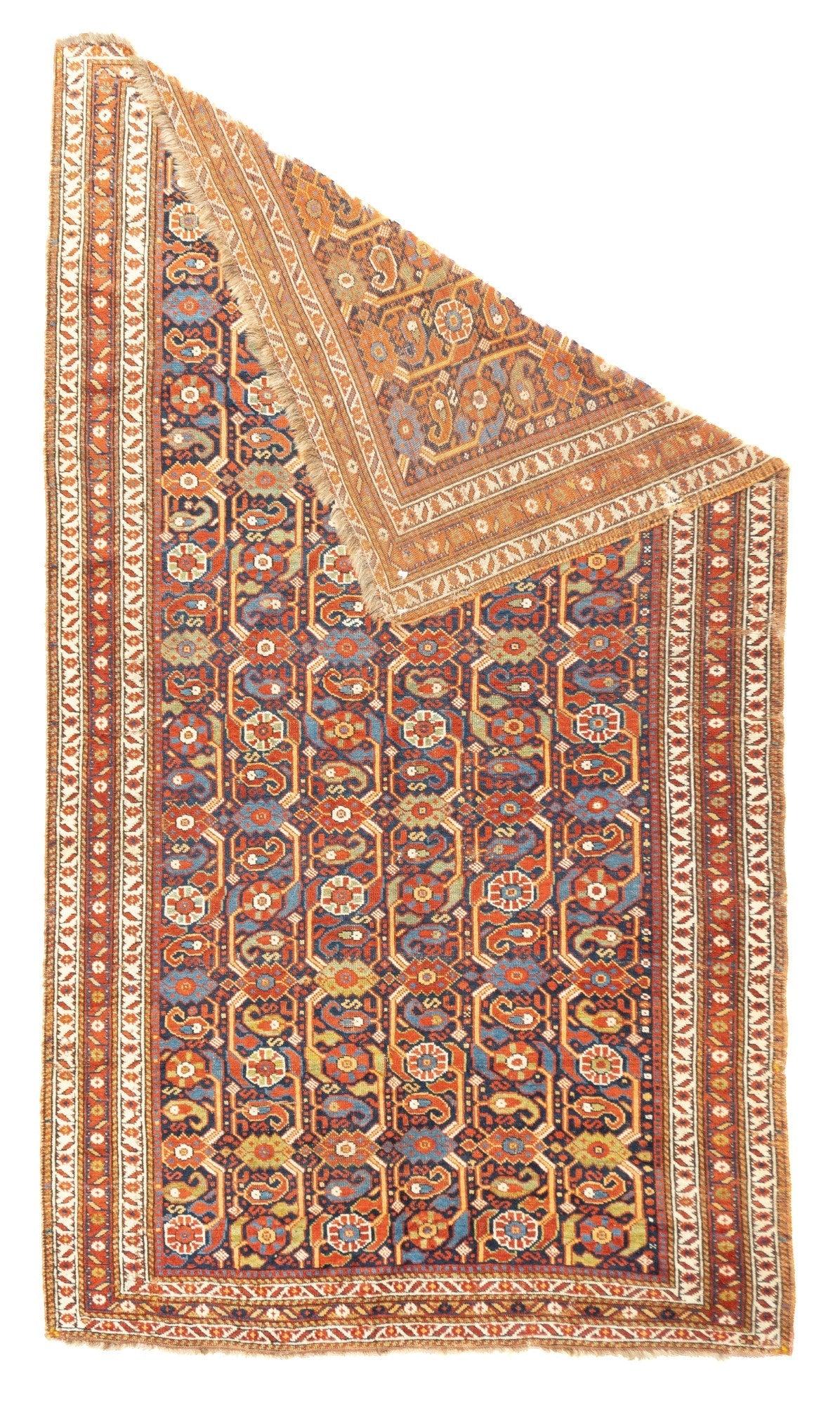 Antiker Afshar-Teppich 5'0