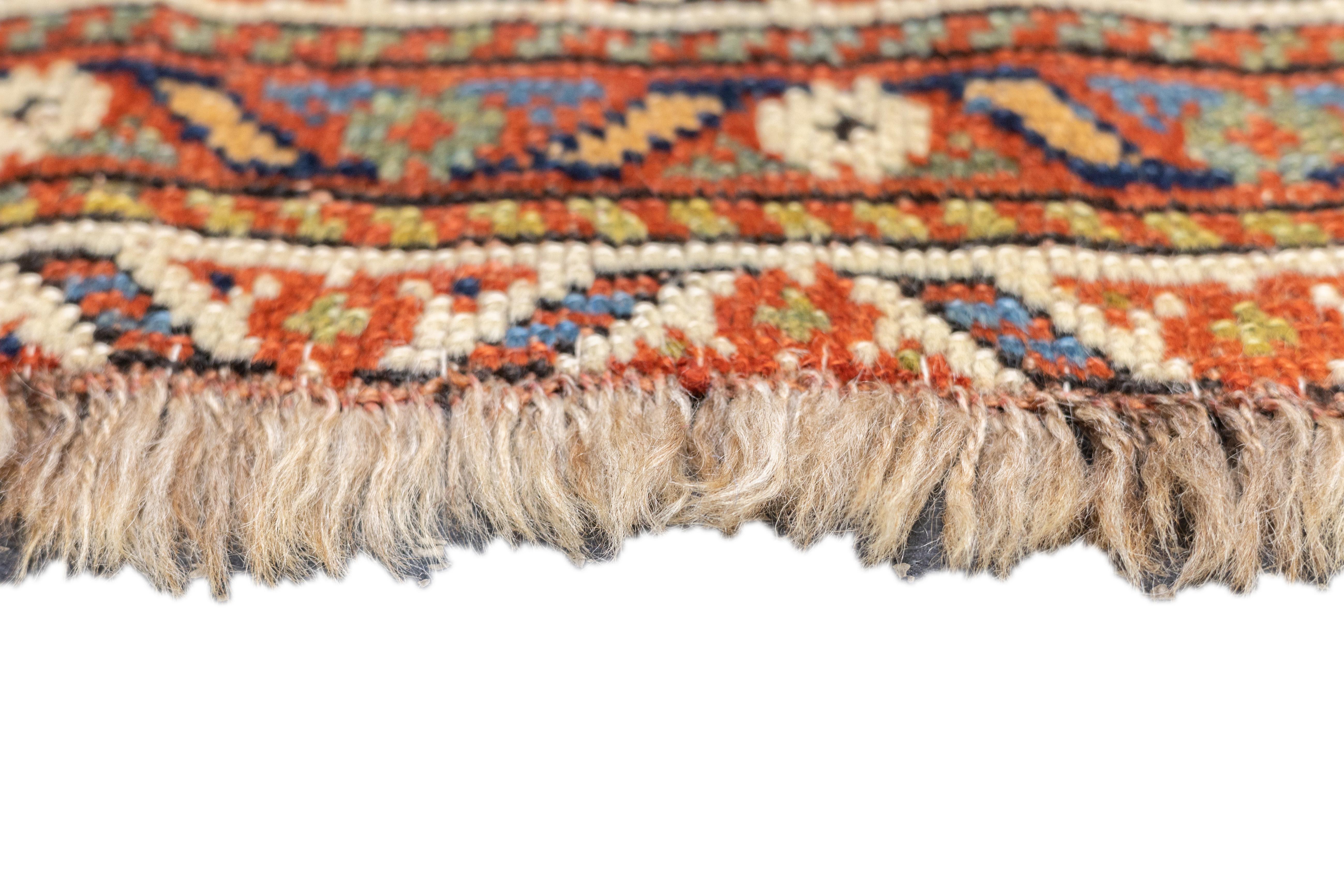 Antiker Afshar-Teppich 5'0