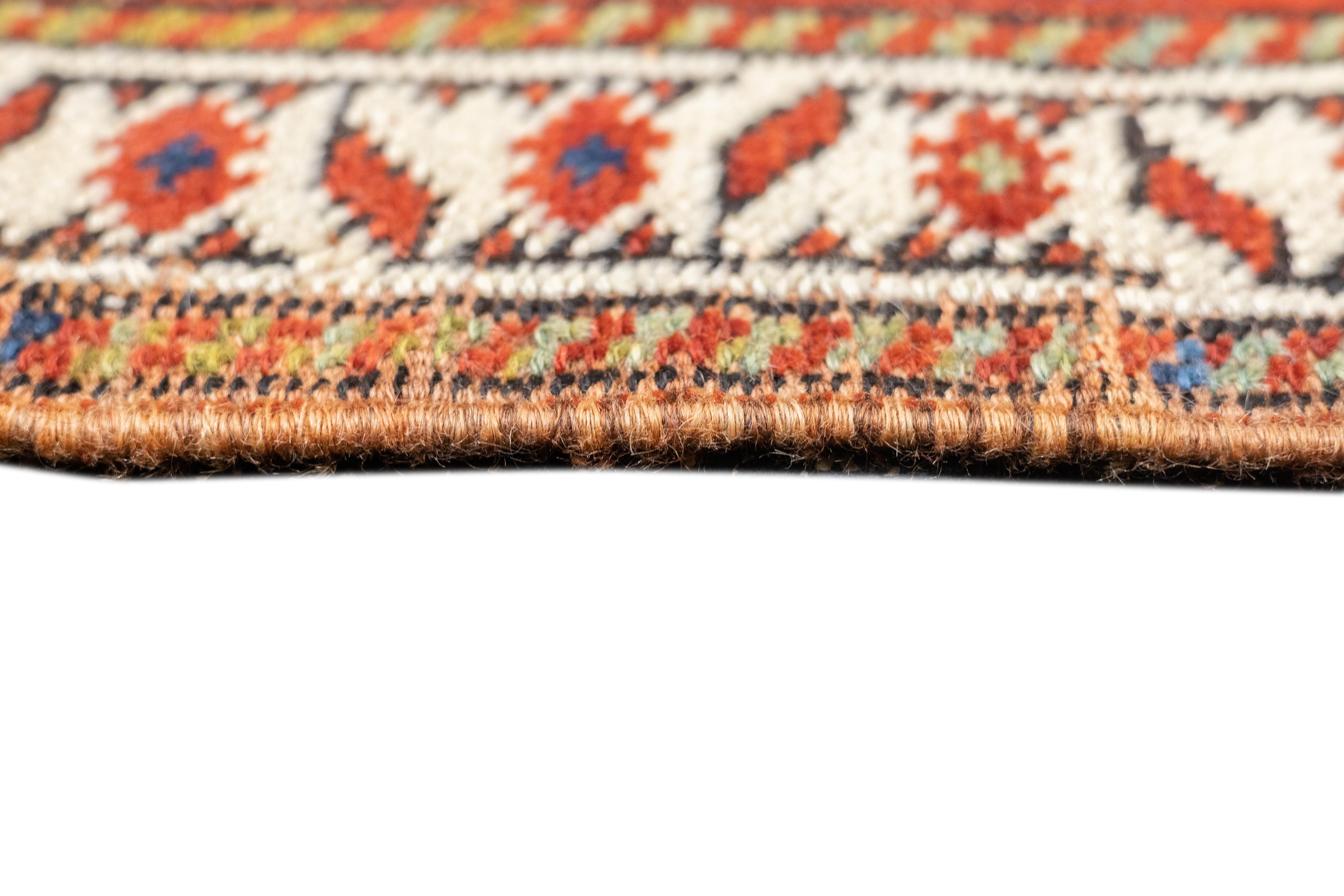 Antiker Afshar-Teppich 5'0