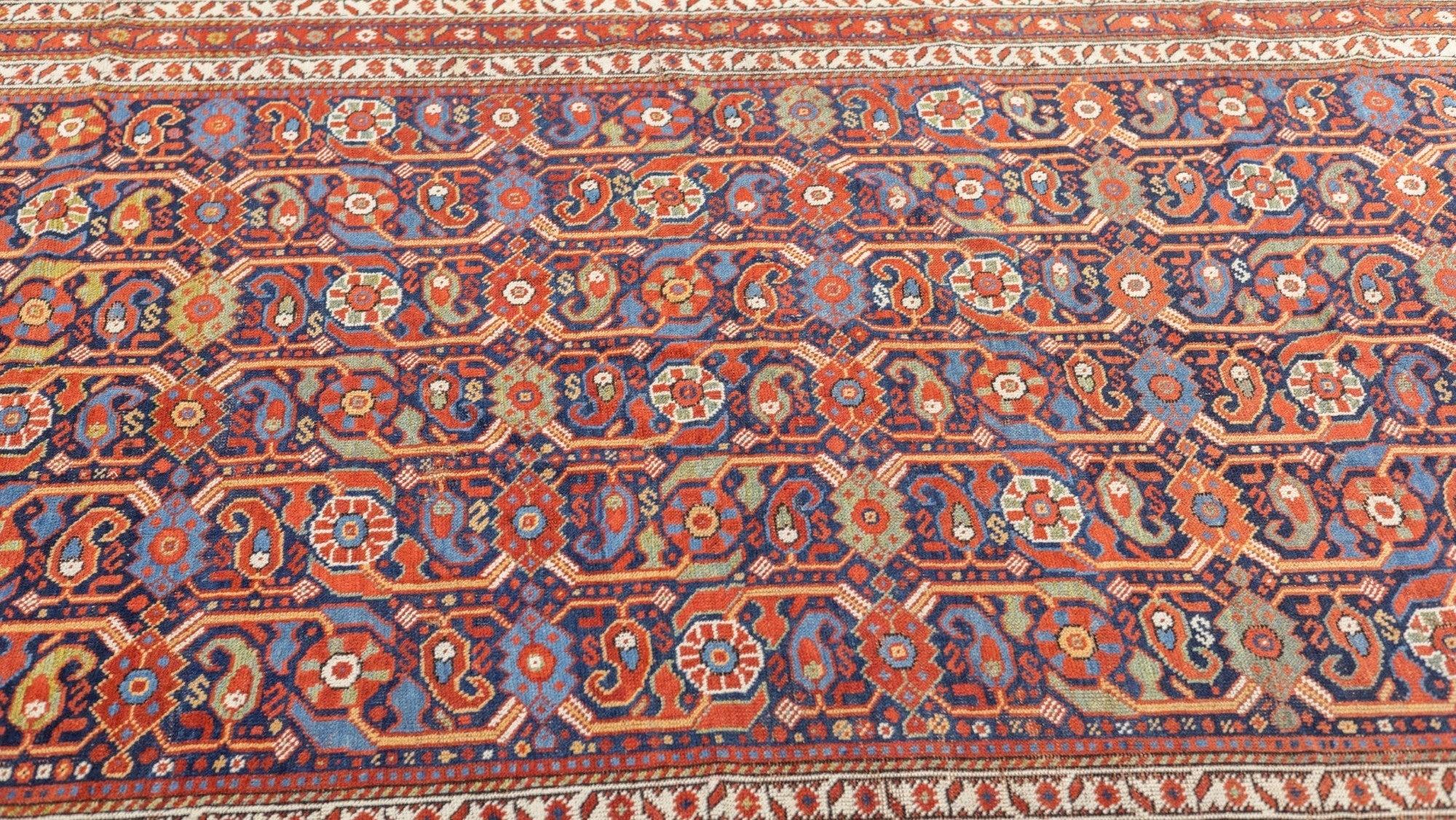 Antiker Afshar-Teppich 5'0