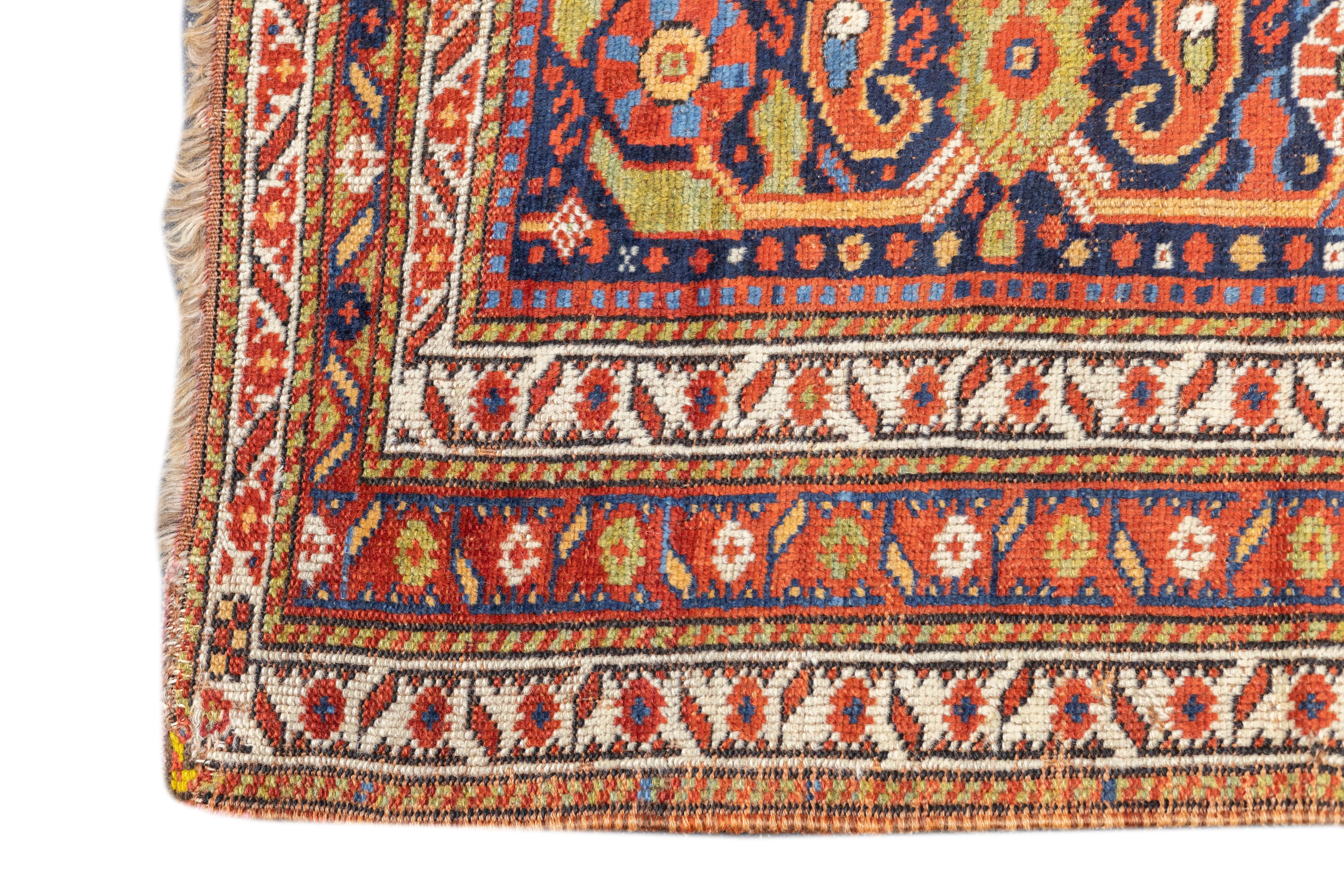 Antiker Afshar-Teppich 5'0