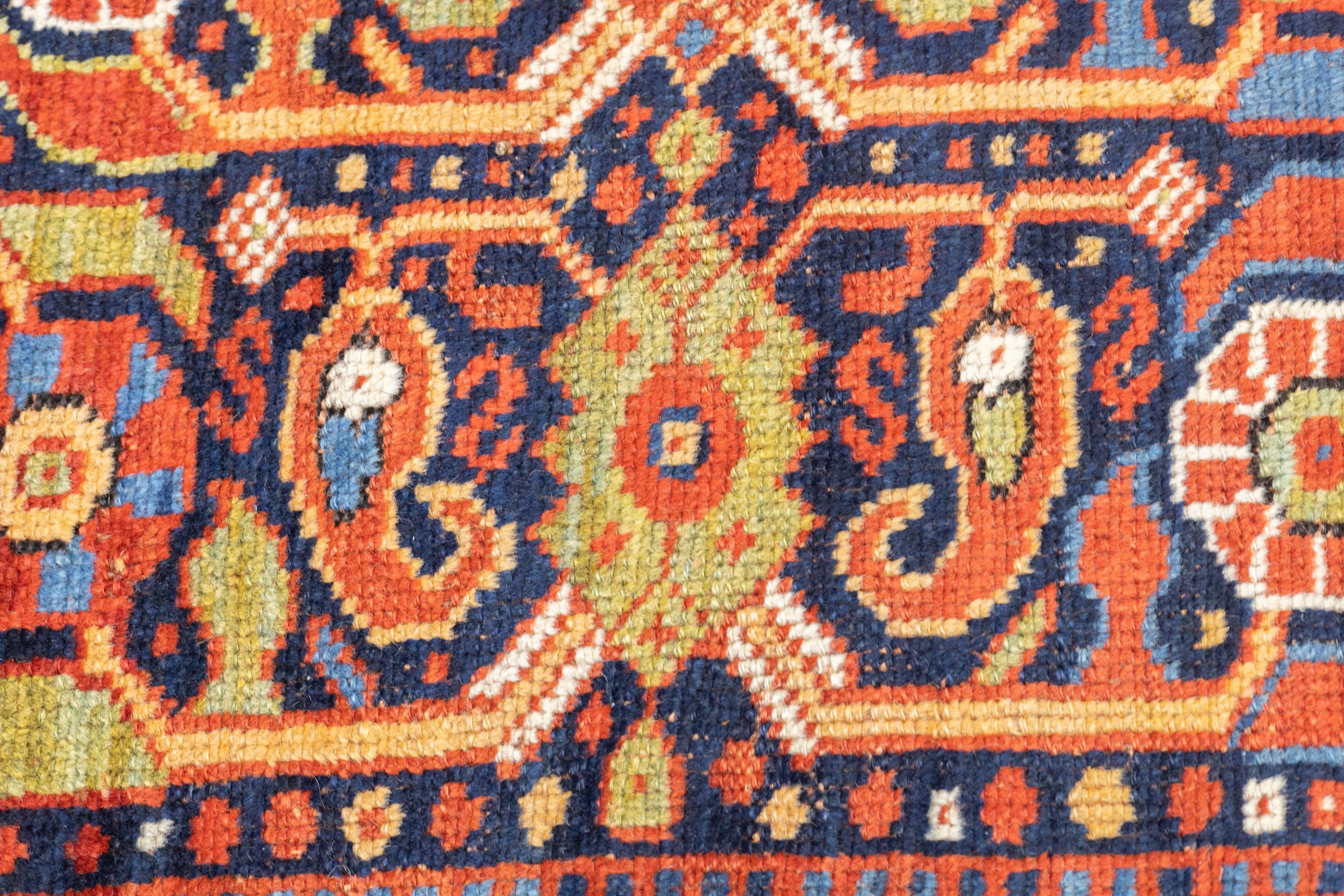 Antiker Afshar-Teppich 5'0