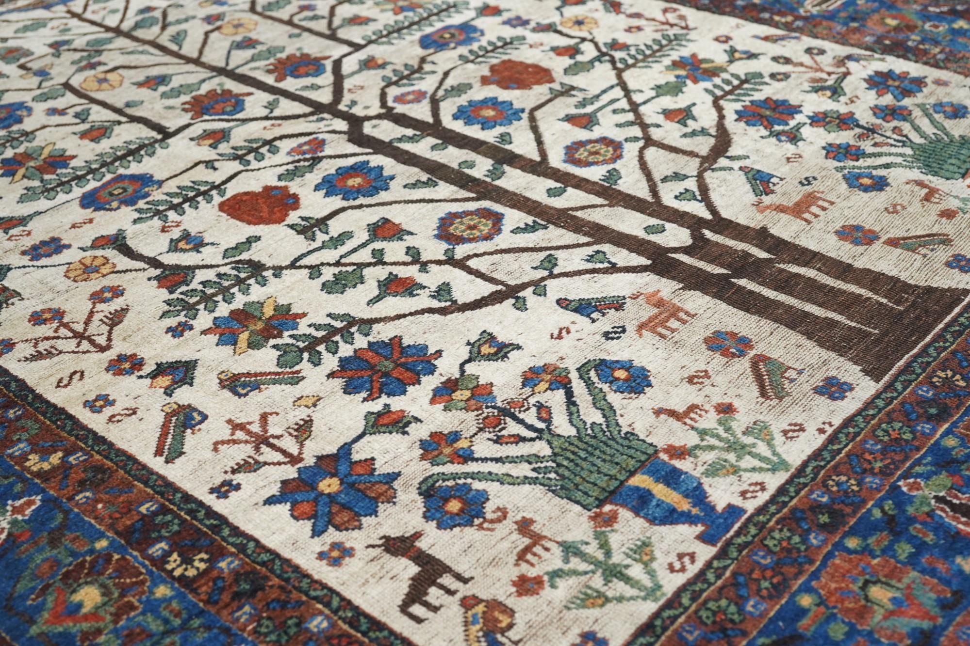 Antique Afshar Rug In Excellent Condition For Sale In New York, NY