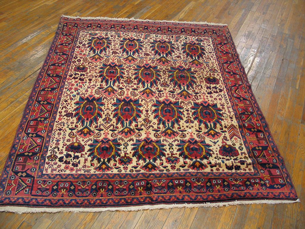 Antique Afshar rug, size: 5'2