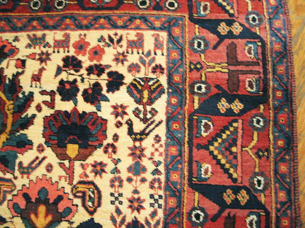 Hand-Knotted Antique Afshar Rug For Sale