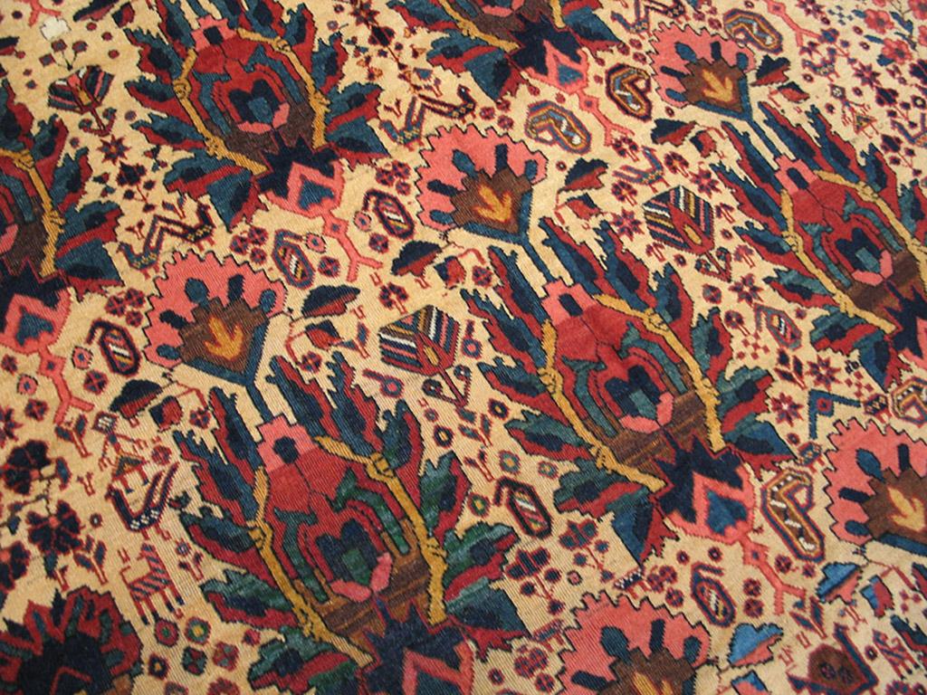 Late 19th Century Antique Afshar Rug For Sale