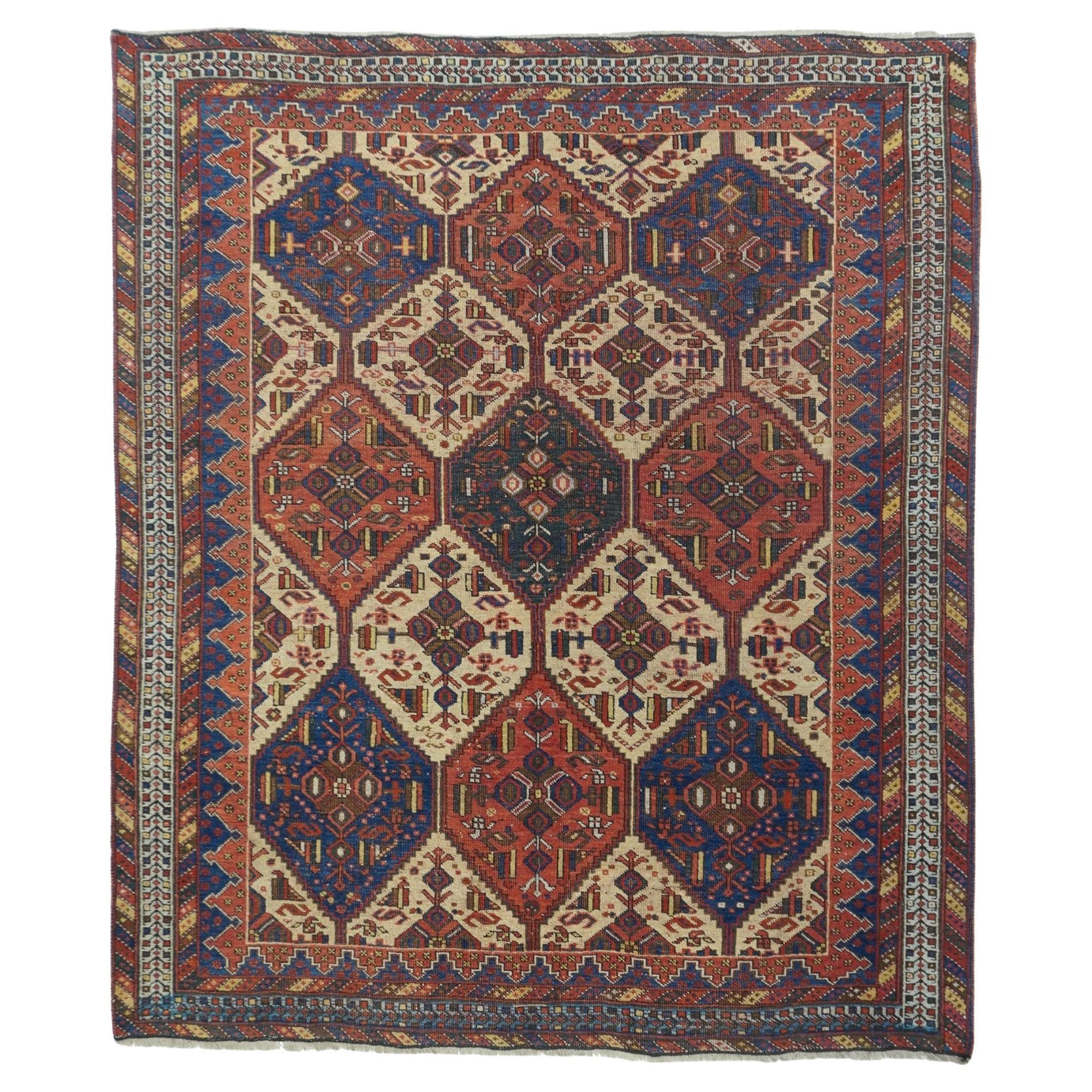 Antique Afshar Rug 5'3'' x 6'4''