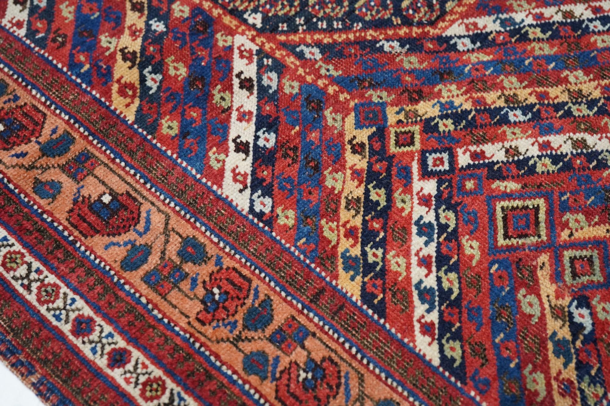 Antique Afshar Rug 6'1'' x 11'0'' In Excellent Condition For Sale In New York, NY
