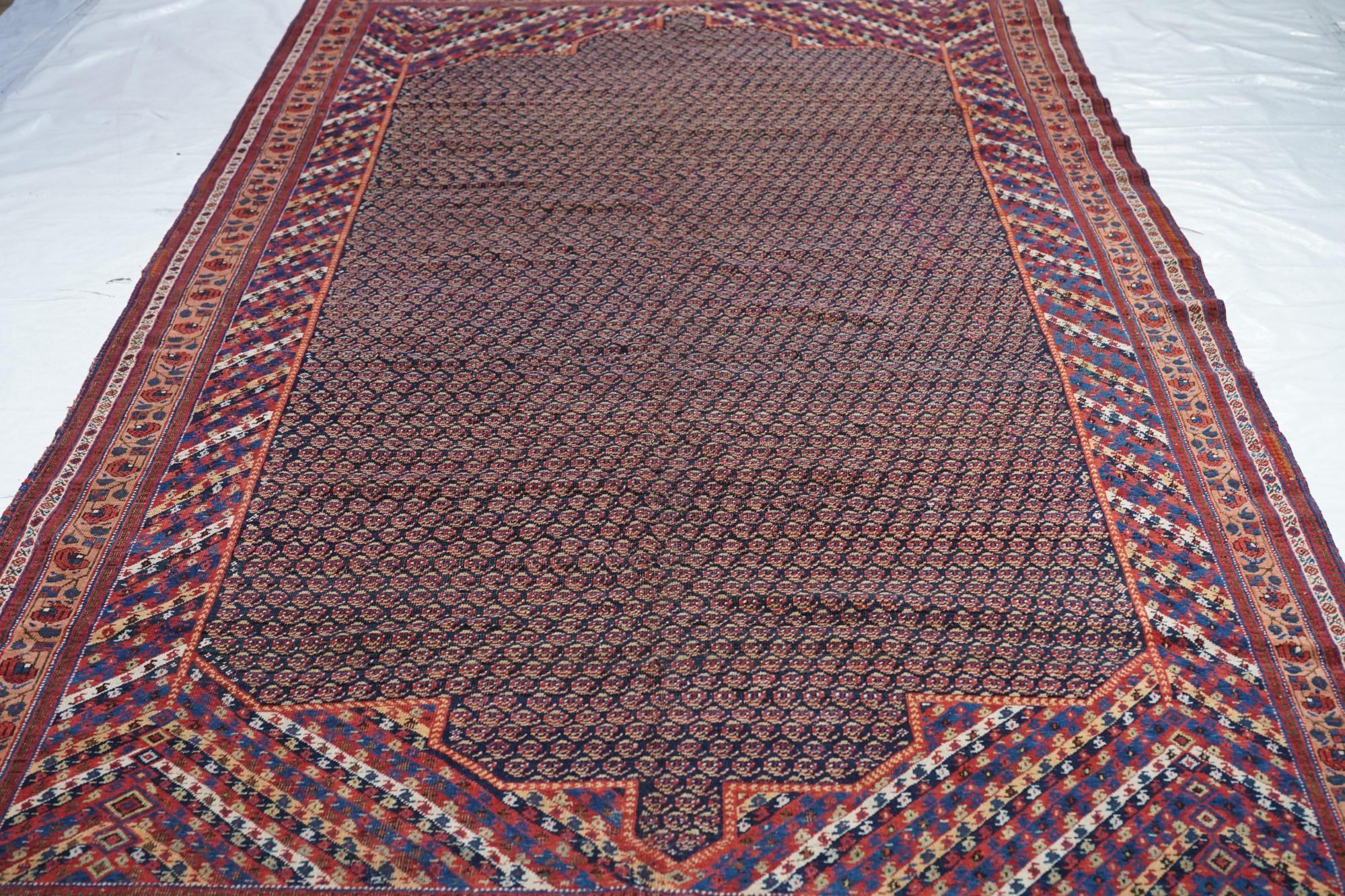 Early 20th Century Antique Afshar Rug 6'1'' x 11'0'' For Sale