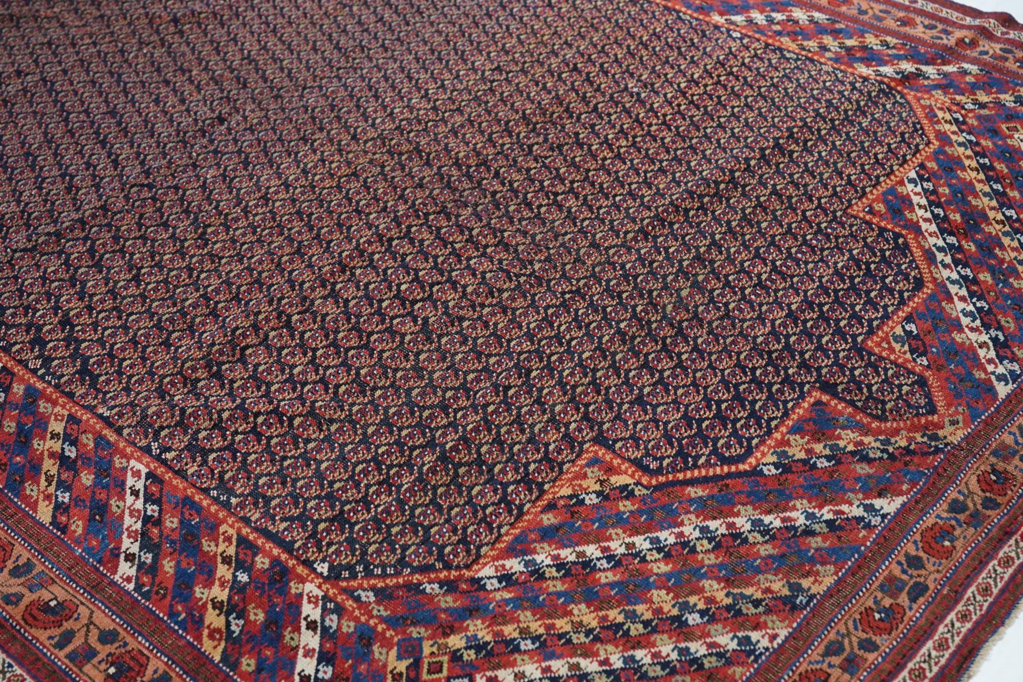 Wool Antique Afshar Rug 6'1'' x 11'0'' For Sale