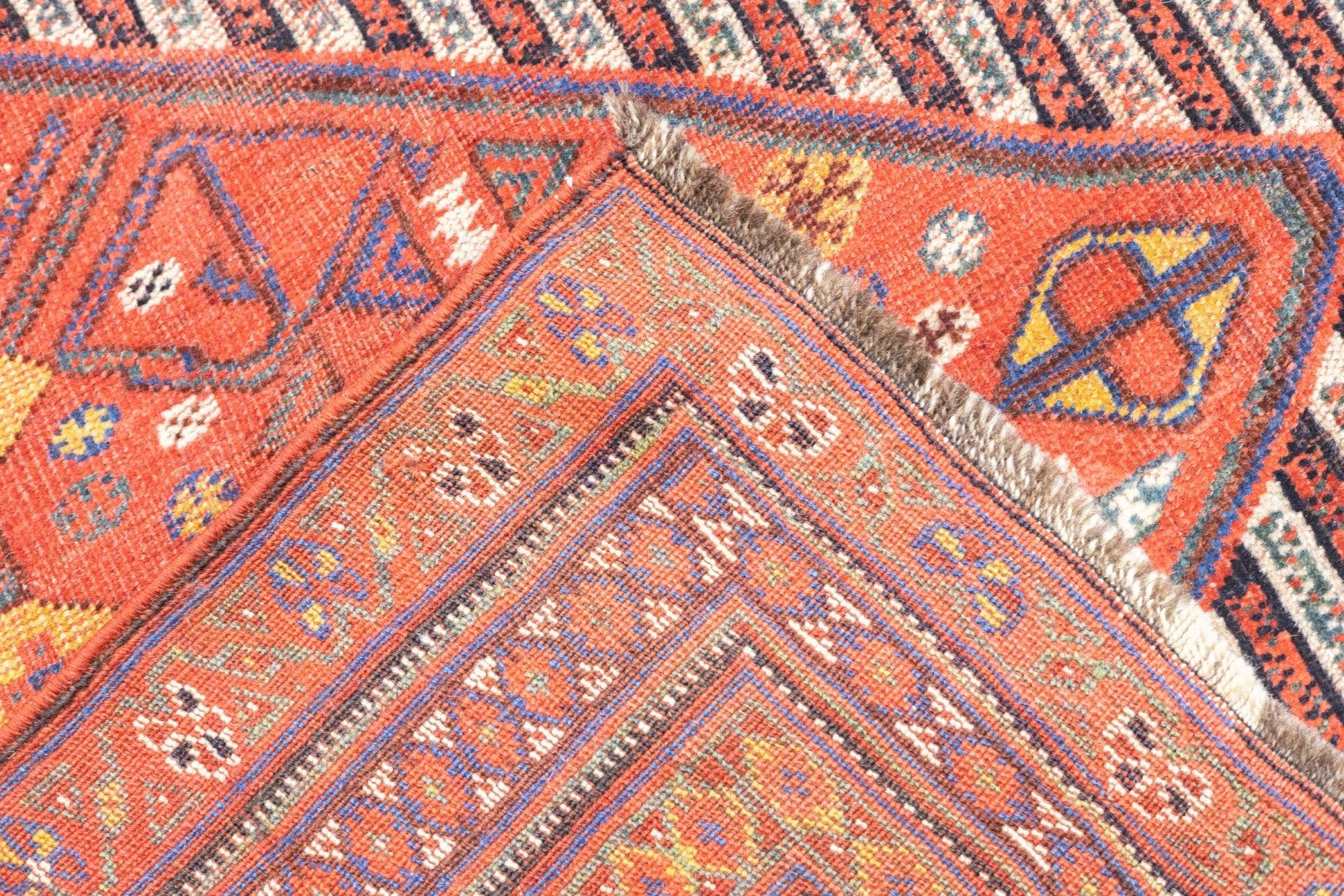 Antiker Afshar-Teppich 7'3'' x 10'11'' im Angebot 5