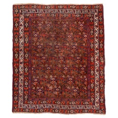 Antique Afshar Rug with Dark Colors