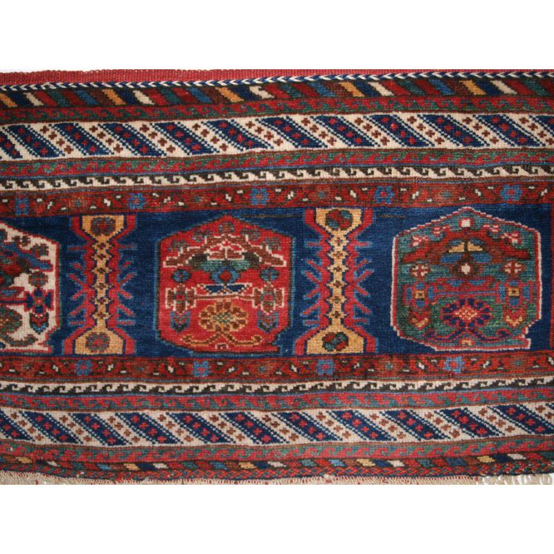 19th Century Antique Afshar Tribe Piled Mafrash Panel For Sale