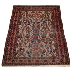Antique Afshar Vase Design Rug, Second Half of the 19th Century