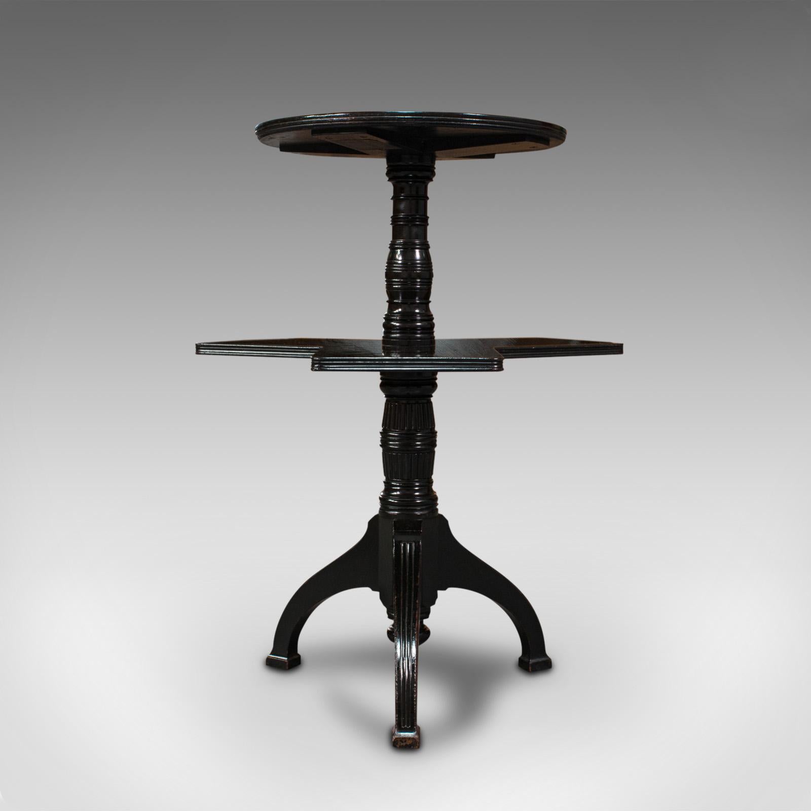 19th Century Antique Afternoon Tea Table, English, Cake Stand, Occasional, Aesthetic Period