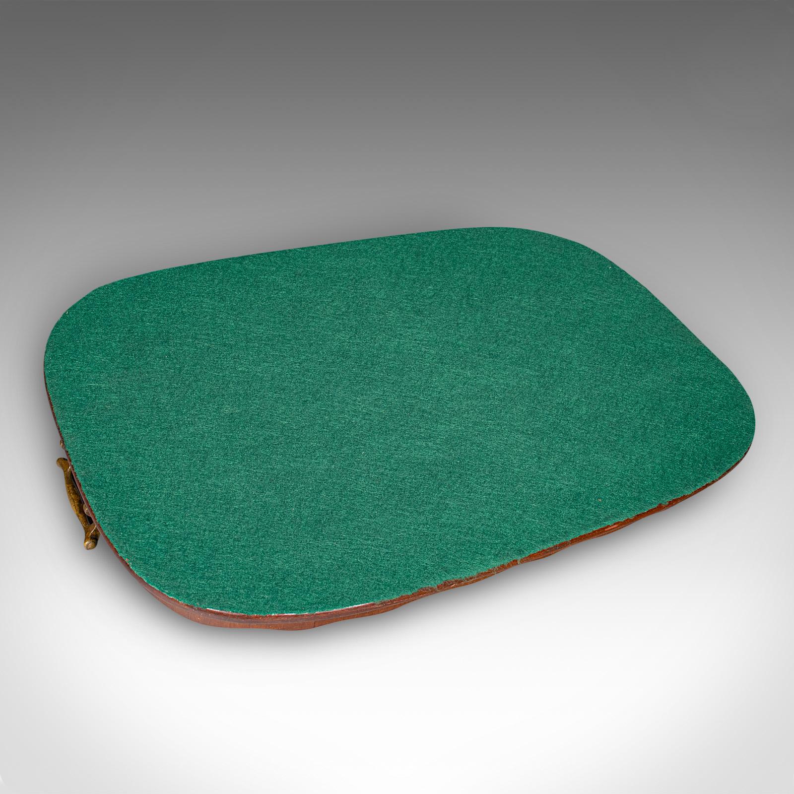 Plateau ancien pour le thé de l'après-midi, noyer anglais, plateau de service en bois satiné, édouardien 3