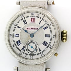 Antique Agassiz Mechanical Wind Pin Set 11j Movement in a 38mm Engraved Watch