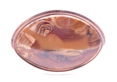 Georgian 18K Agate Navette Ring, C 1780