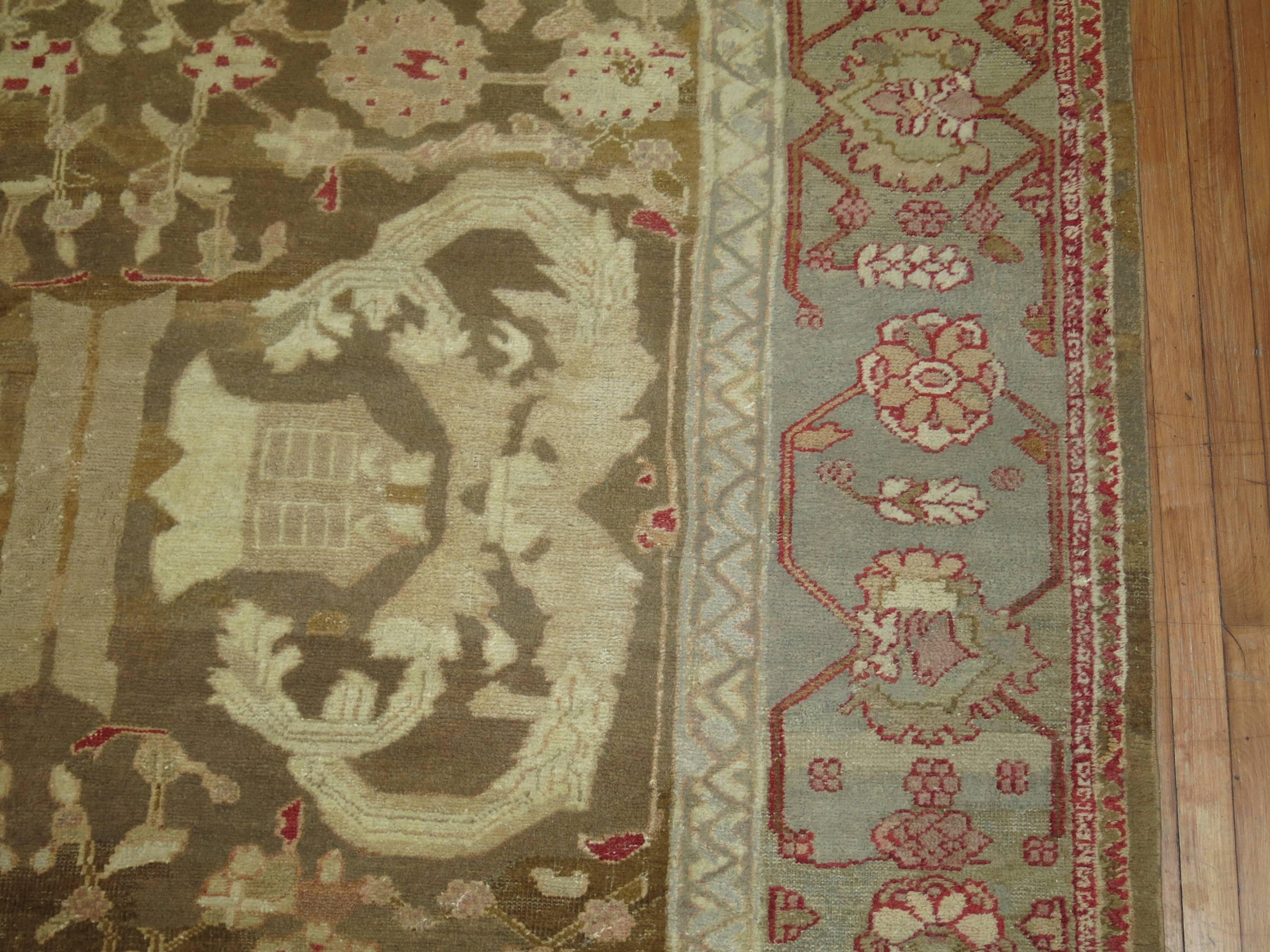 Antique Agra Carpet For Sale 3