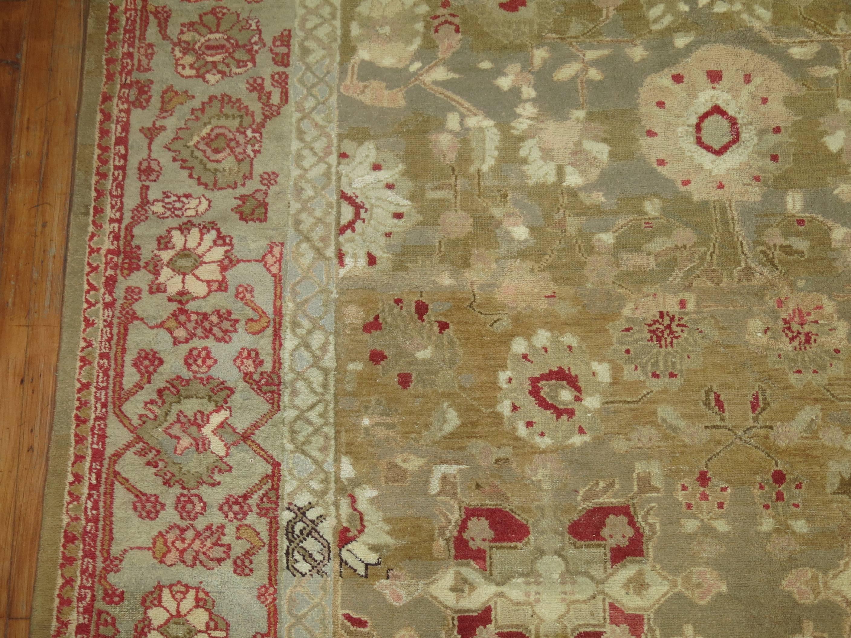 Antique Agra Carpet For Sale 5