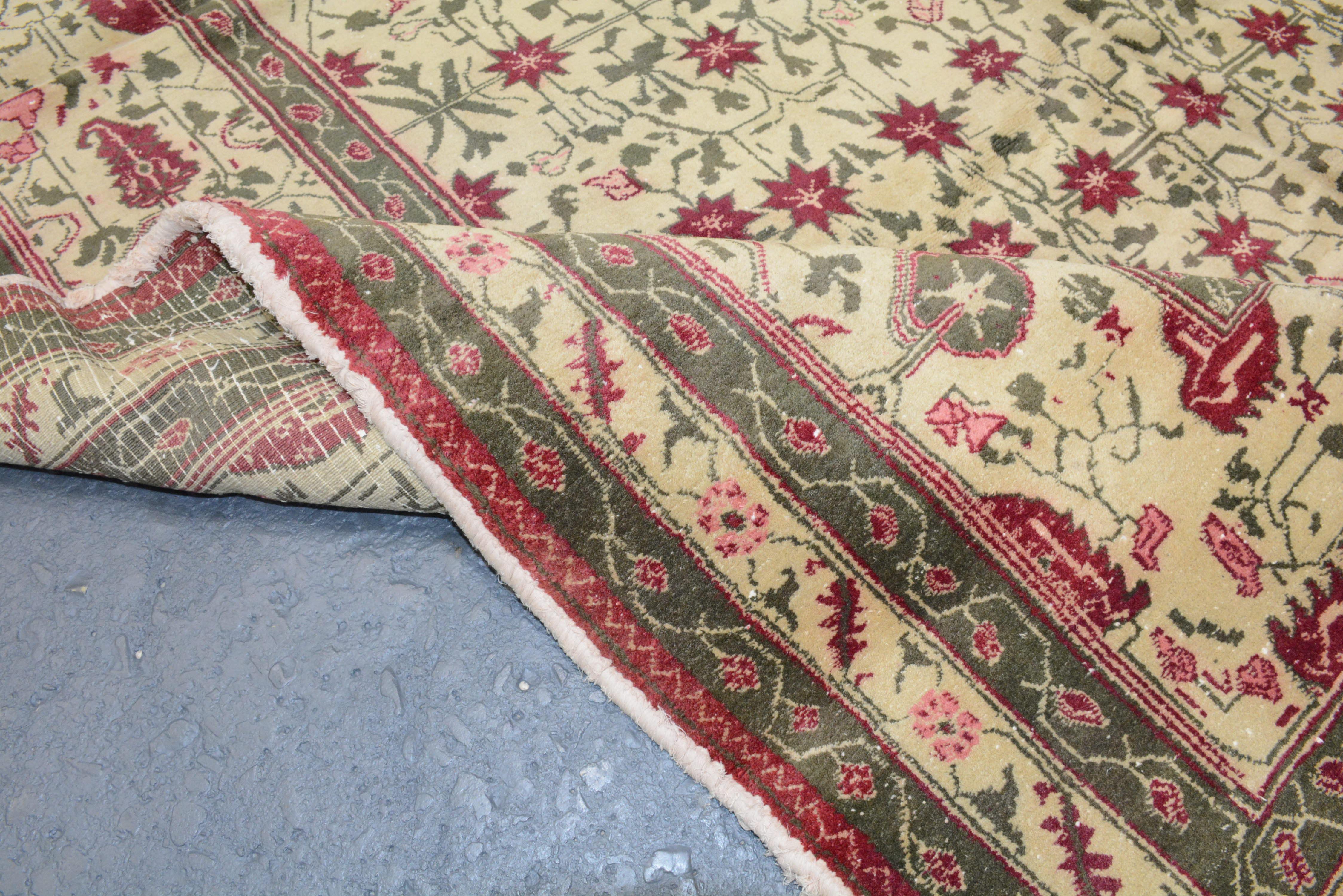 20th Century Antique Agra Carpet For Sale