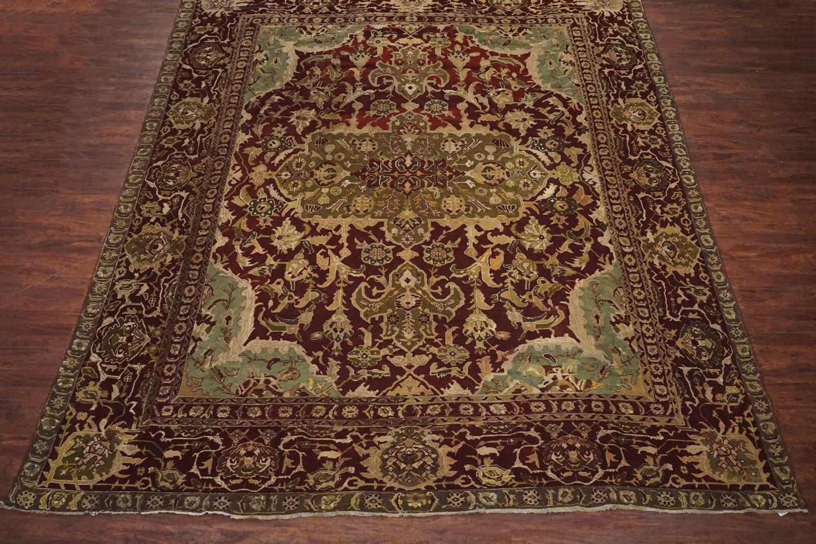 Hand-Knotted Antique Agra, circa 1880 For Sale