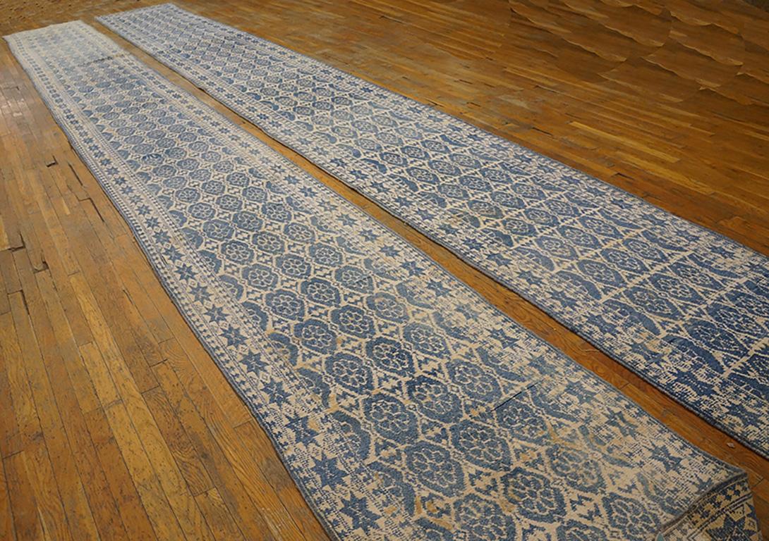Antique Agra cotton pair rug, size: 3'0