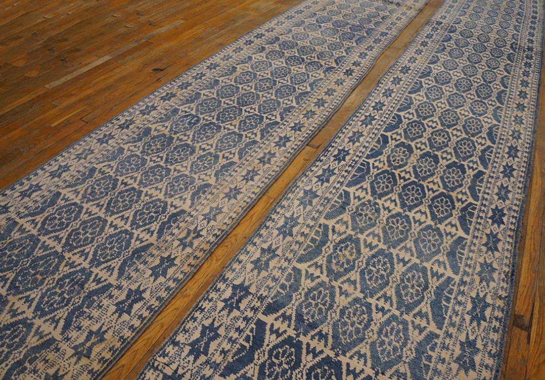 Antiker Agra-Baumwoll-Teppich, Paar (Indisch) im Angebot
