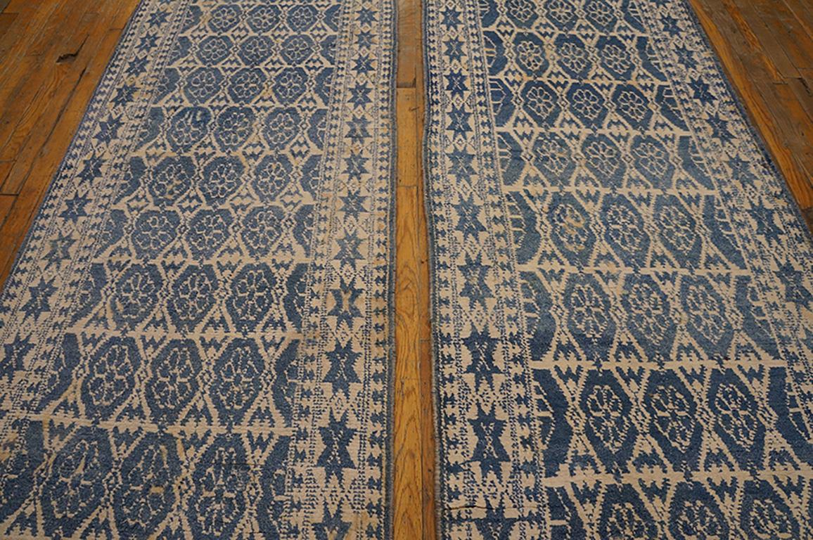 Antiker Agra-Baumwoll-Teppich, Paar im Angebot 1
