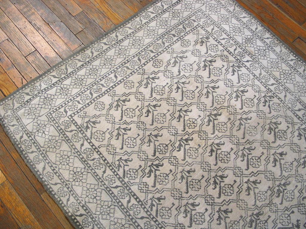 Indian Antique Agra Cotton Rug For Sale