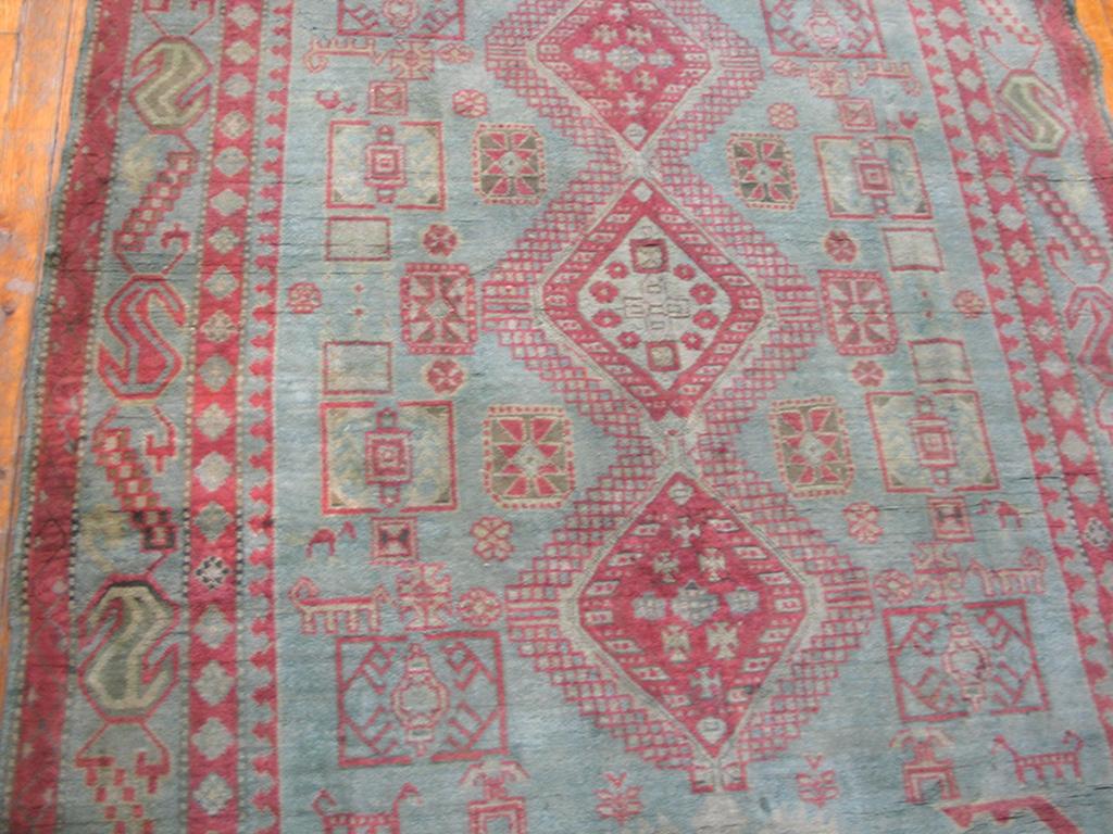 Indian Antique Agra Cotton Rug For Sale