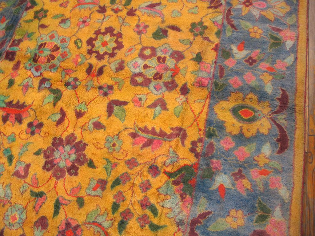 Antique Agra Cotton Rug In Good Condition For Sale In New York, NY