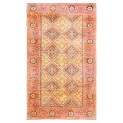 Antique Early 20th Century Cotton Agra Carpet ( 4' x 7' - 122 x 215 cm )