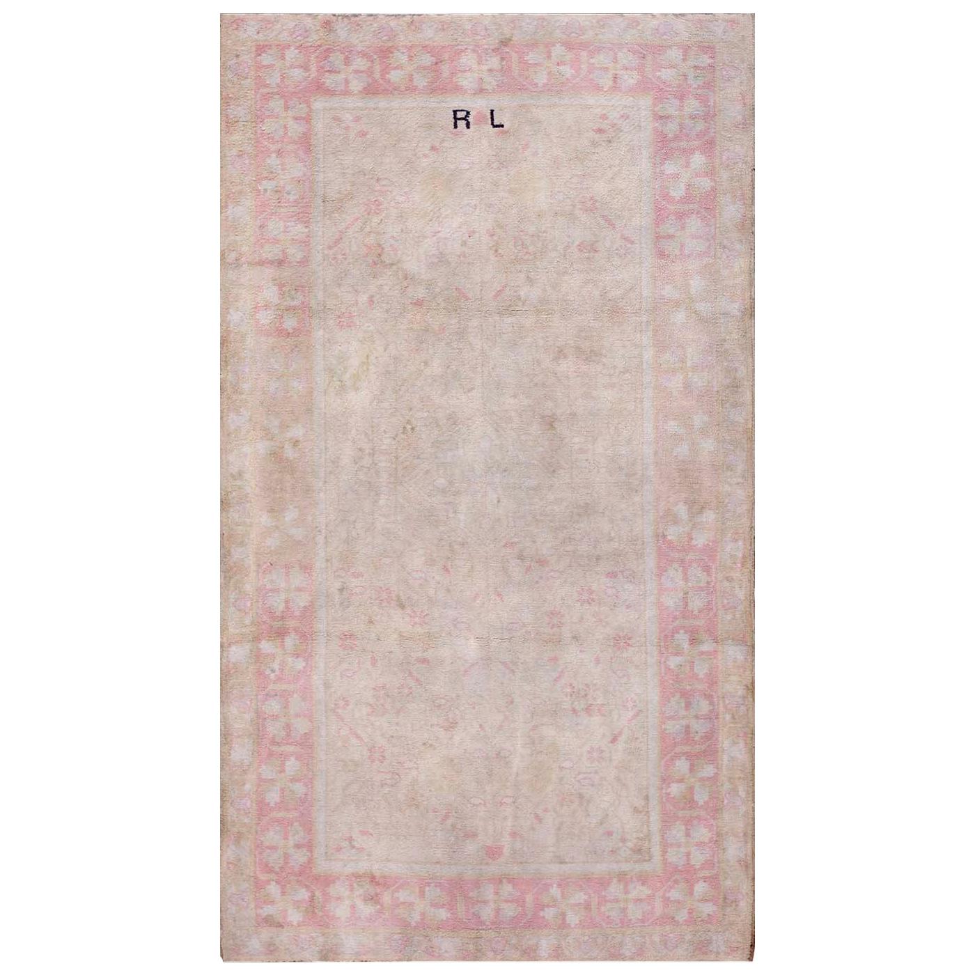 Antique Agra Cotton Rug For Sale