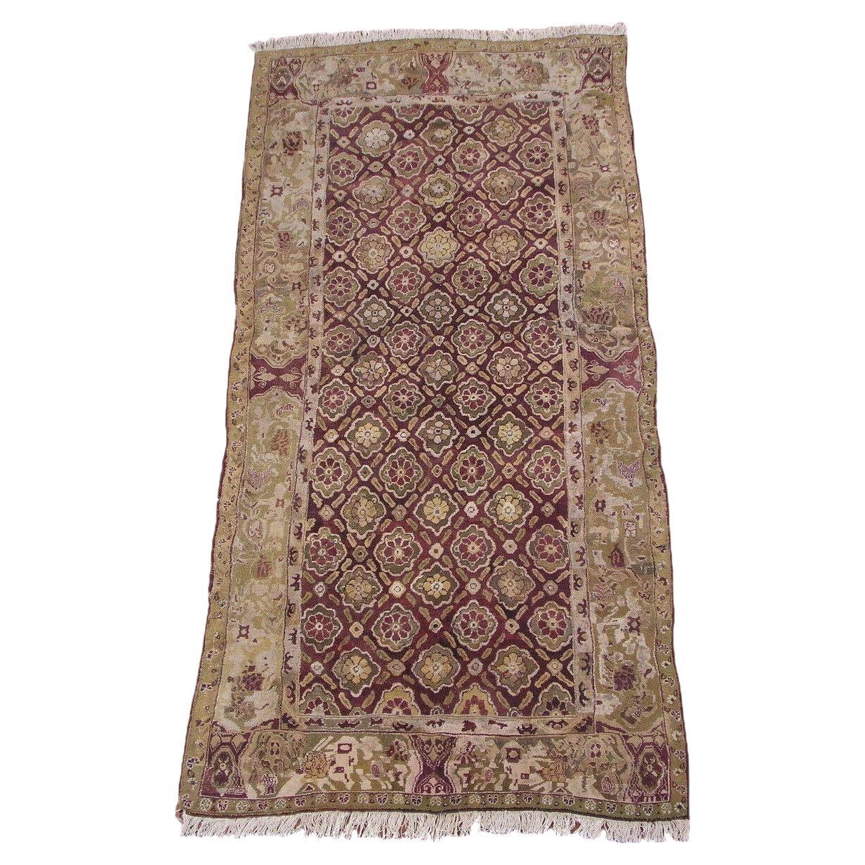 Antique Agra Gallery Runner, circa 1880 For Sale