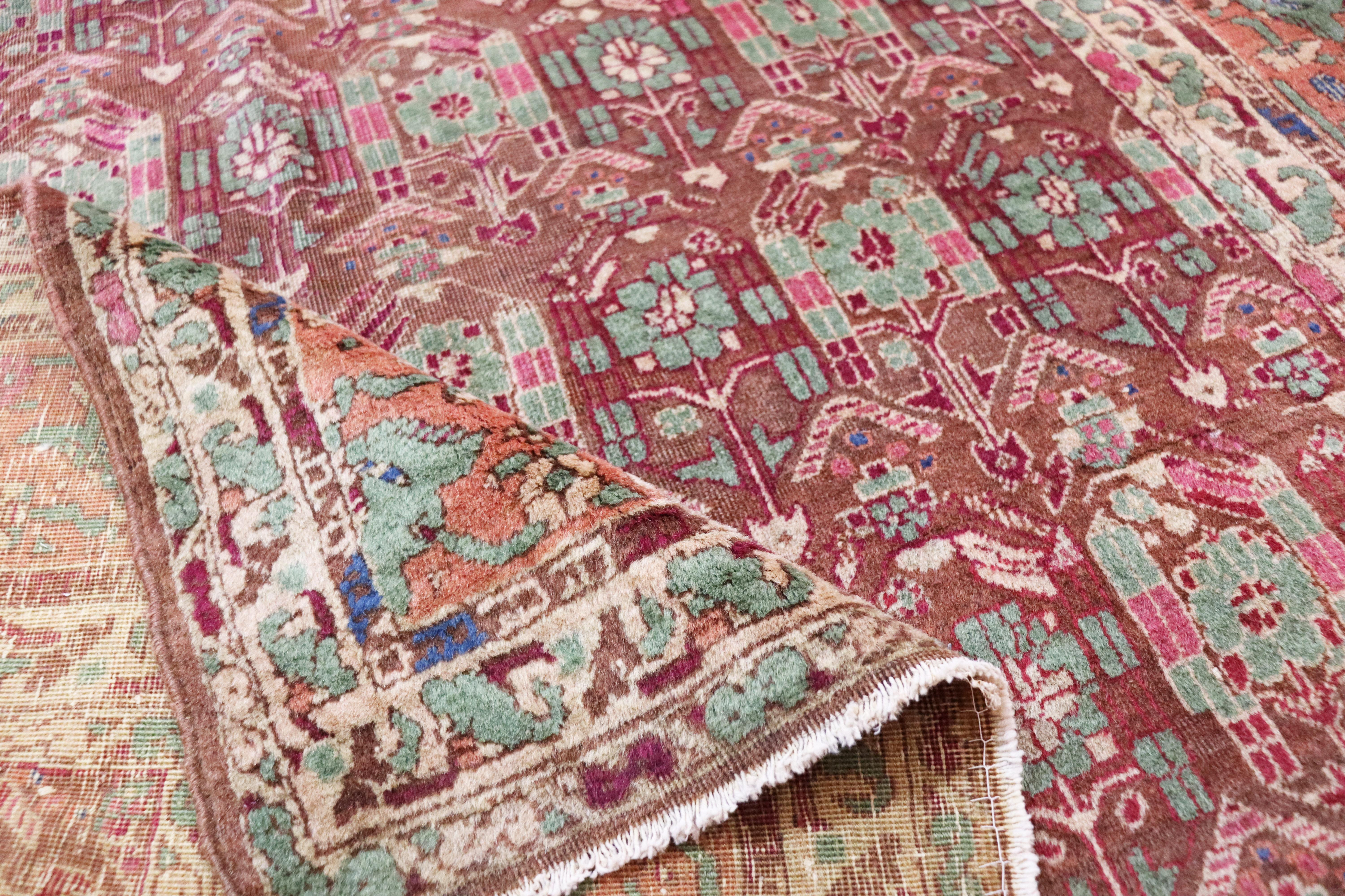 Hand-Knotted Antique Agra Gallery/ Runner/ Rug For Sale