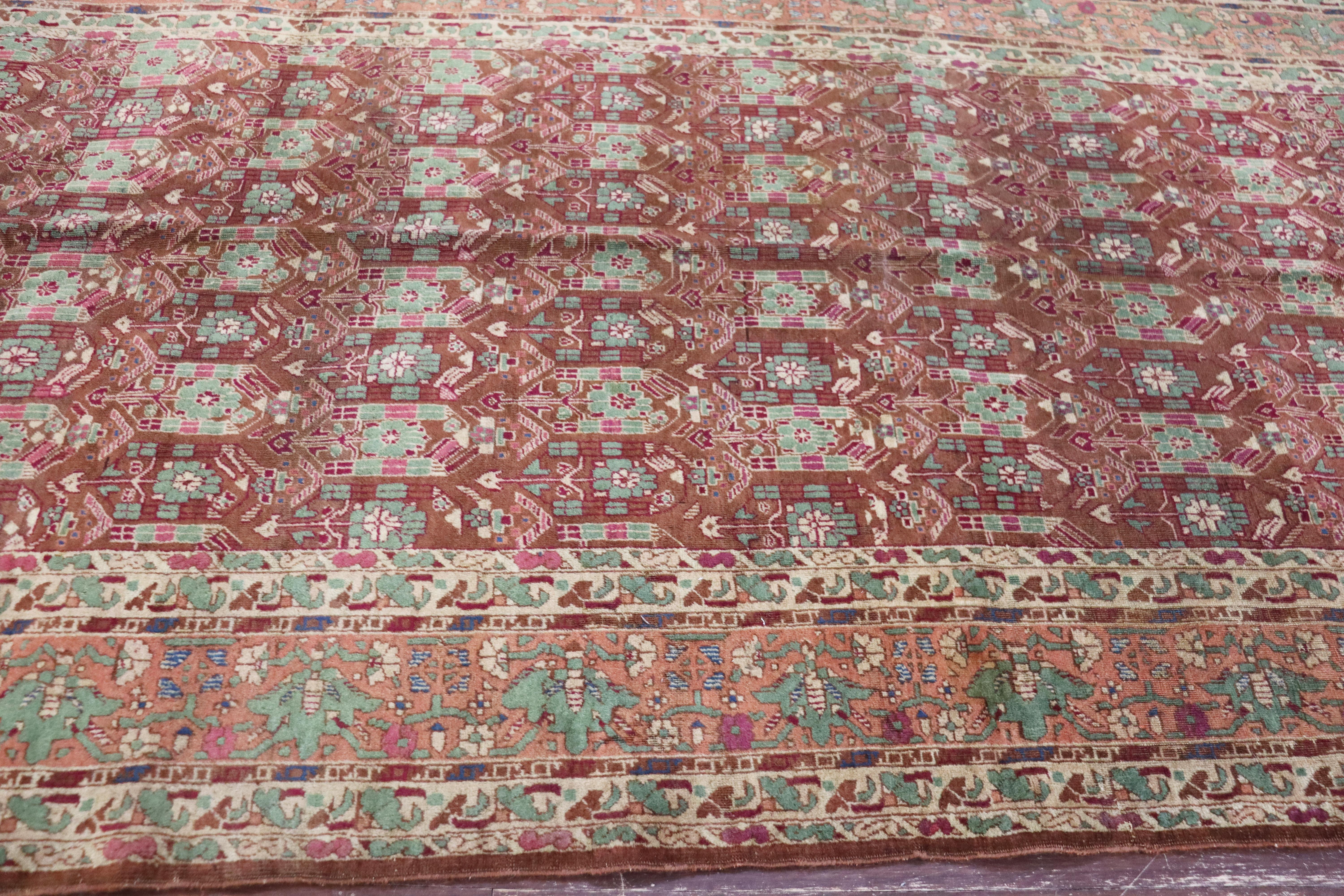 XIX secolo Tappeto antico Agra Gallery/ Runner/ Rug in vendita