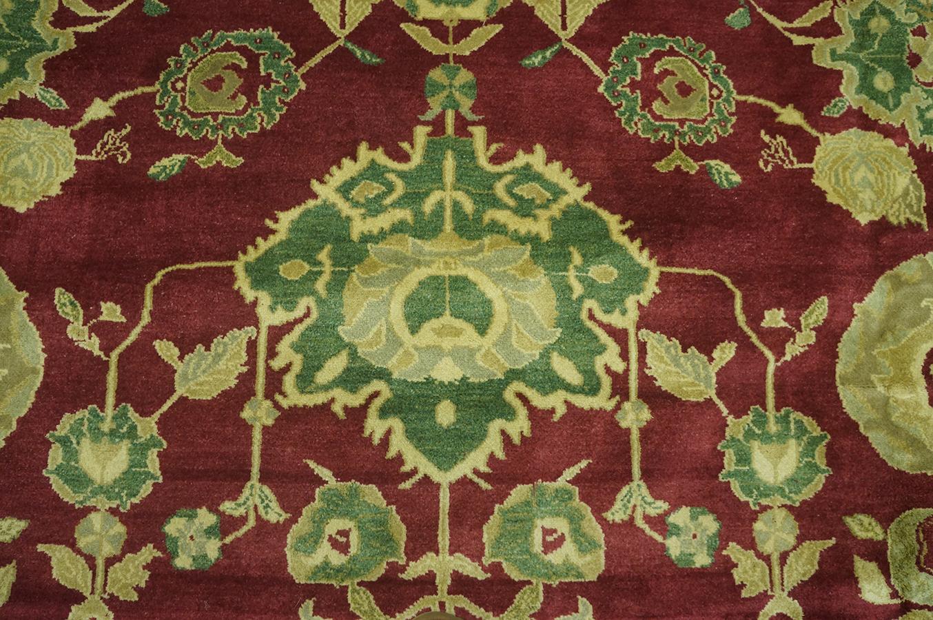 19th Century N. Indian Agra Carpet ( 11'4