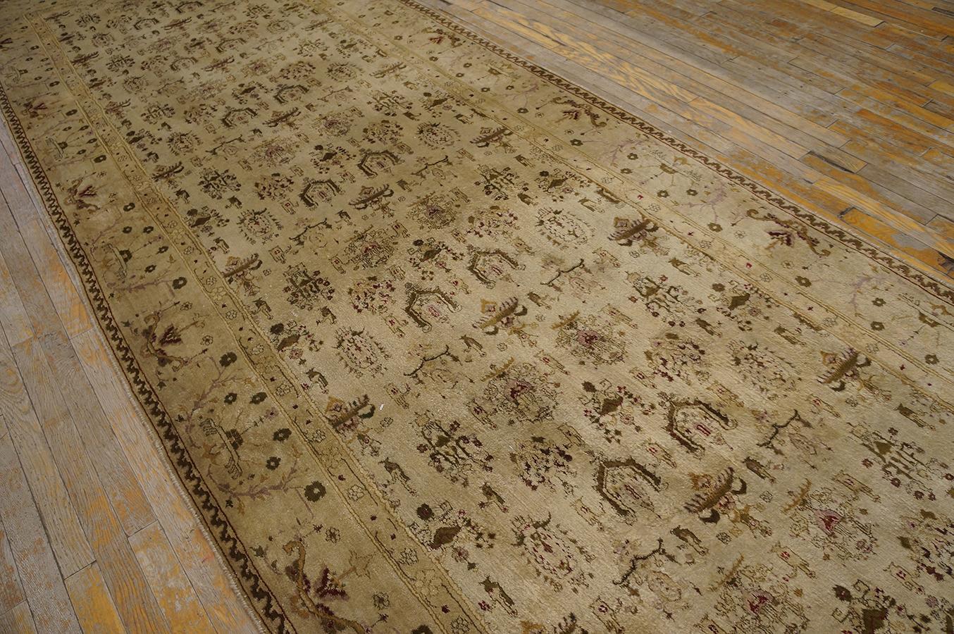 Late 19th Century Antique Agra Indian Rug 4' 8