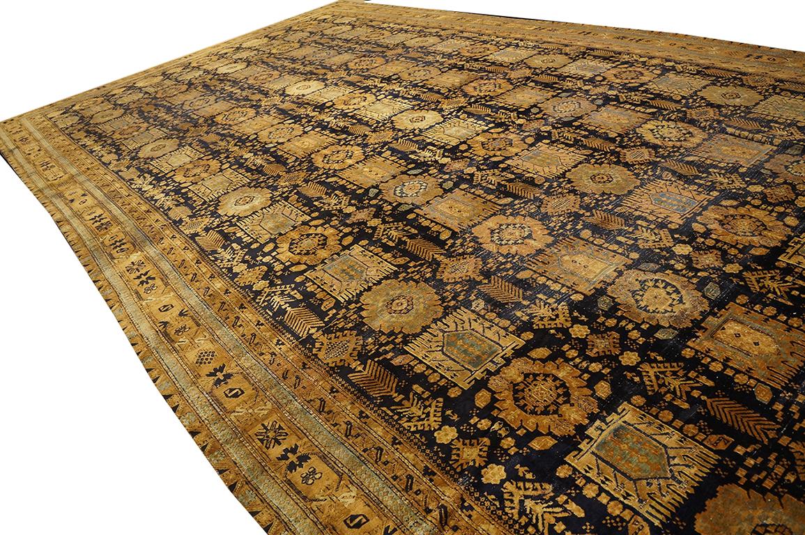 Hand-Knotted Late 19th Century Indian Agra Carpet ( 12' x 21'8