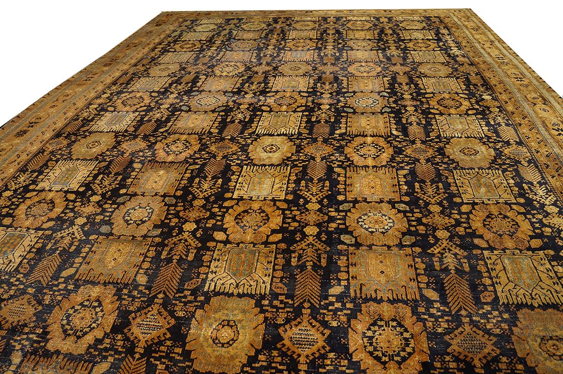 Wool Late 19th Century Indian Agra Carpet ( 12' x 21'8